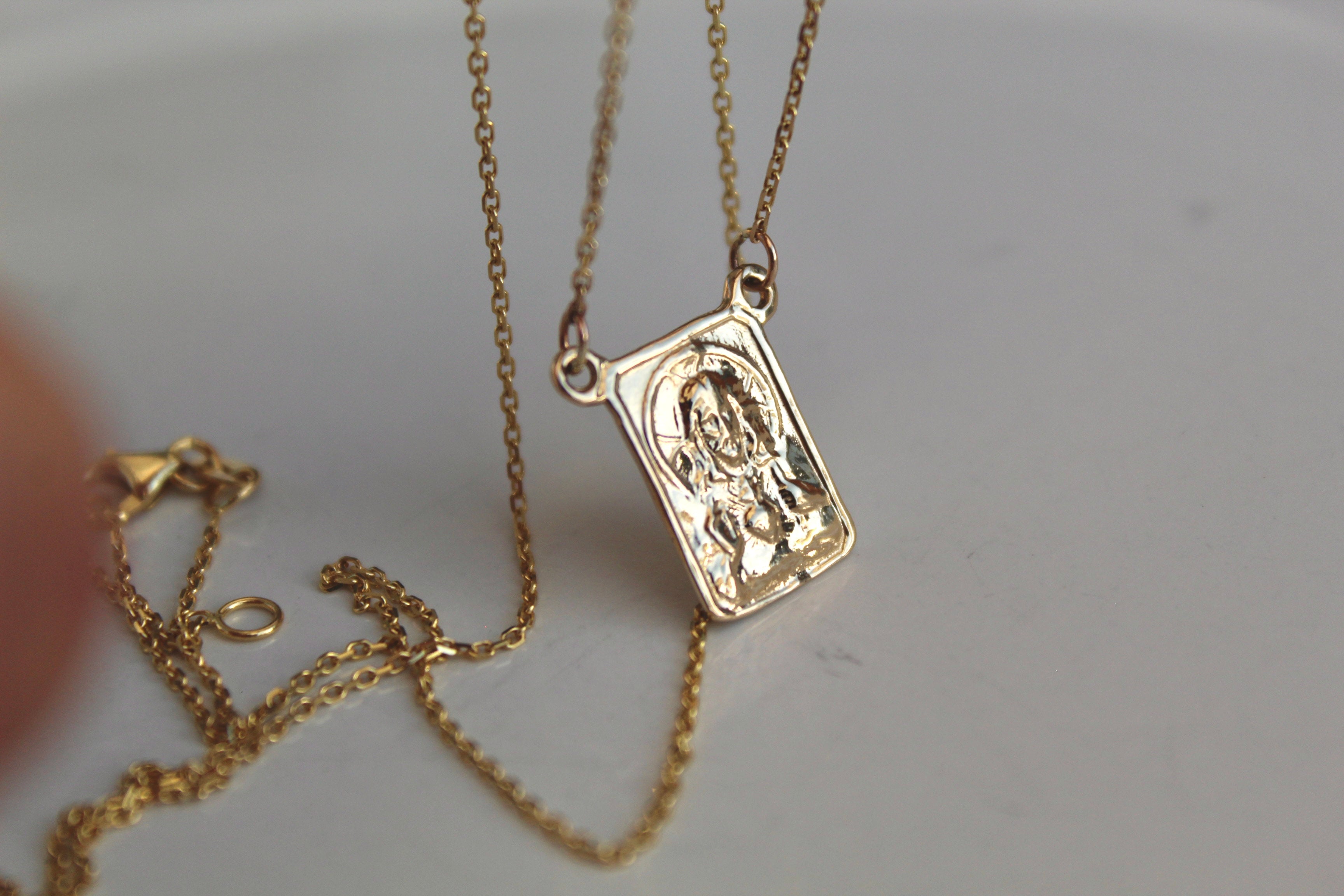 14K Gold Scapular