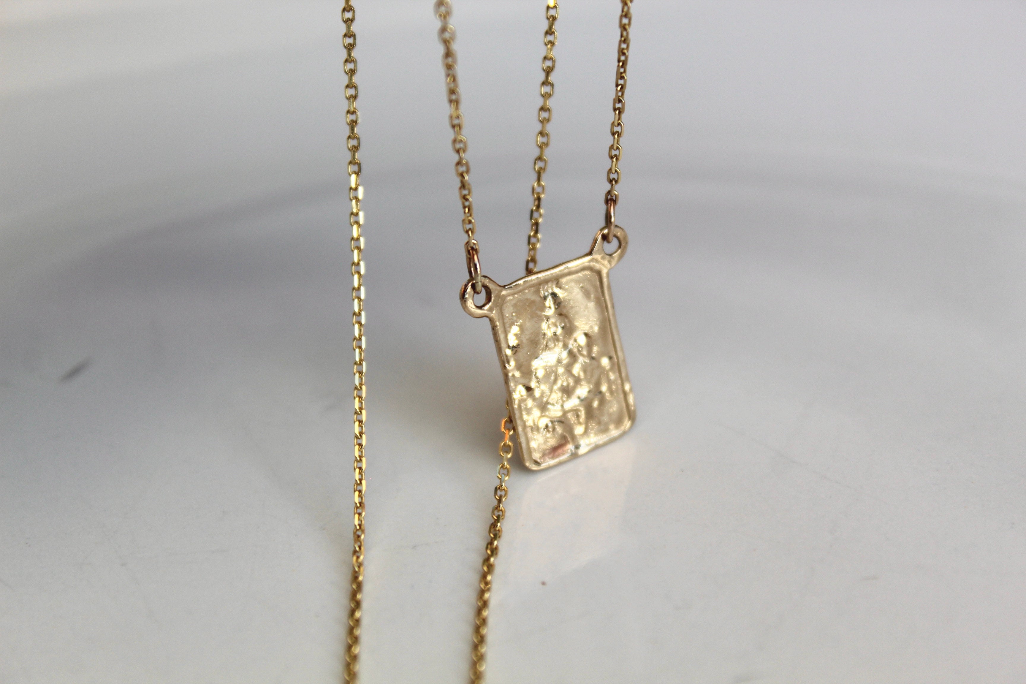 14K Gold Scapular