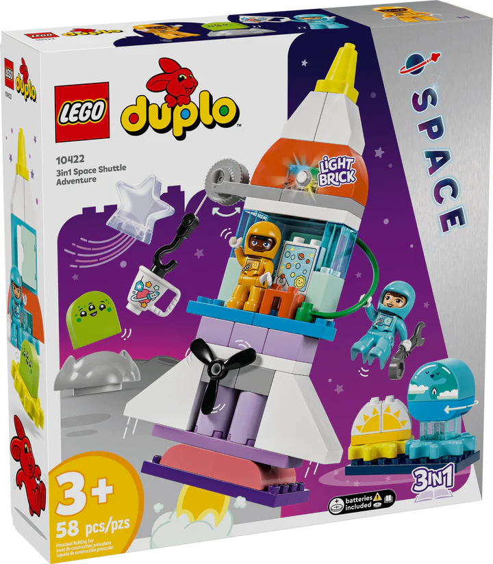 LEGO® DUPLO® 3in1 Space Shuttle Adventure Toy 10422