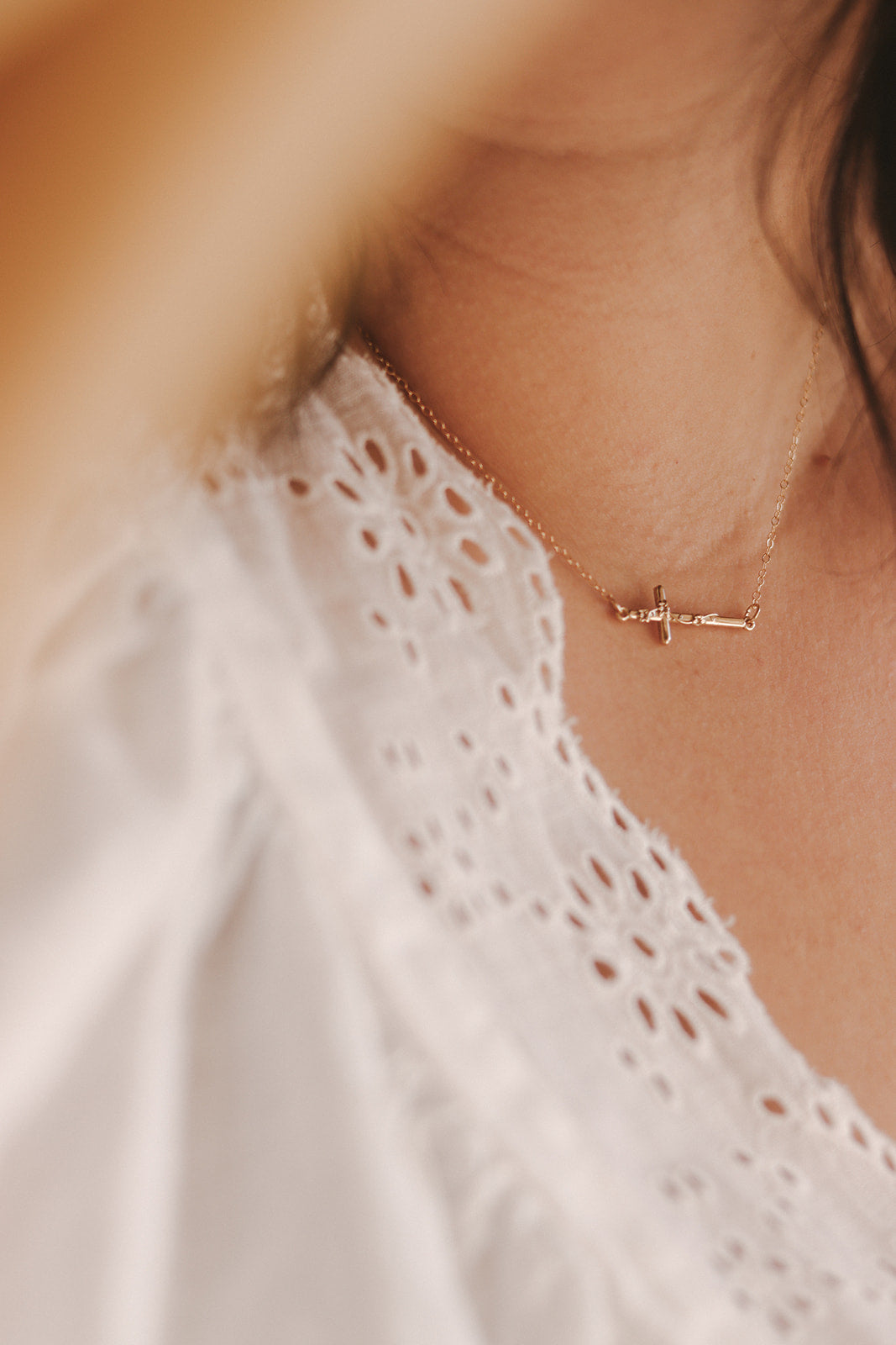 St. Joseph Lily Cross Necklace