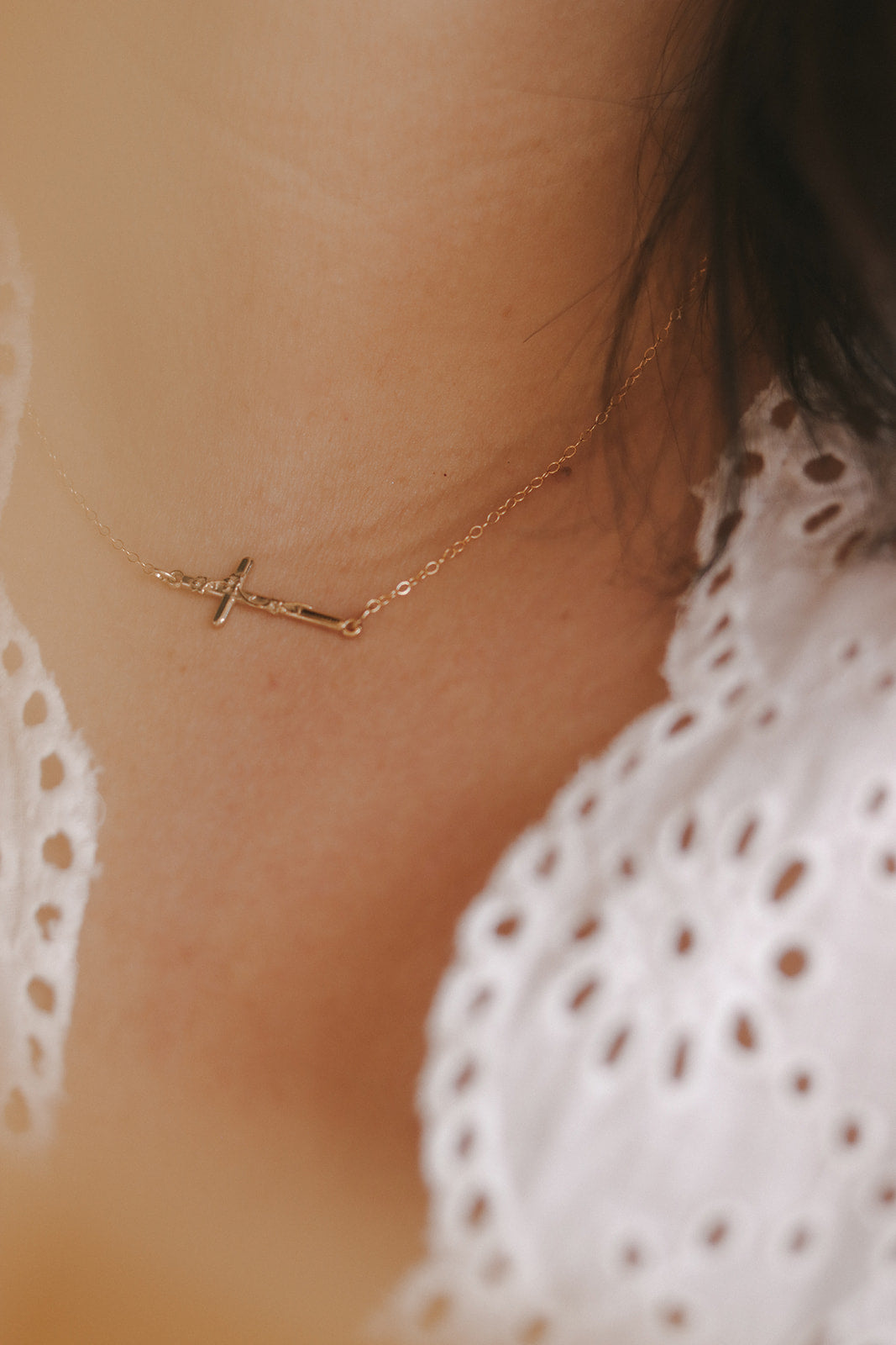 St. Joseph Lily Cross Necklace