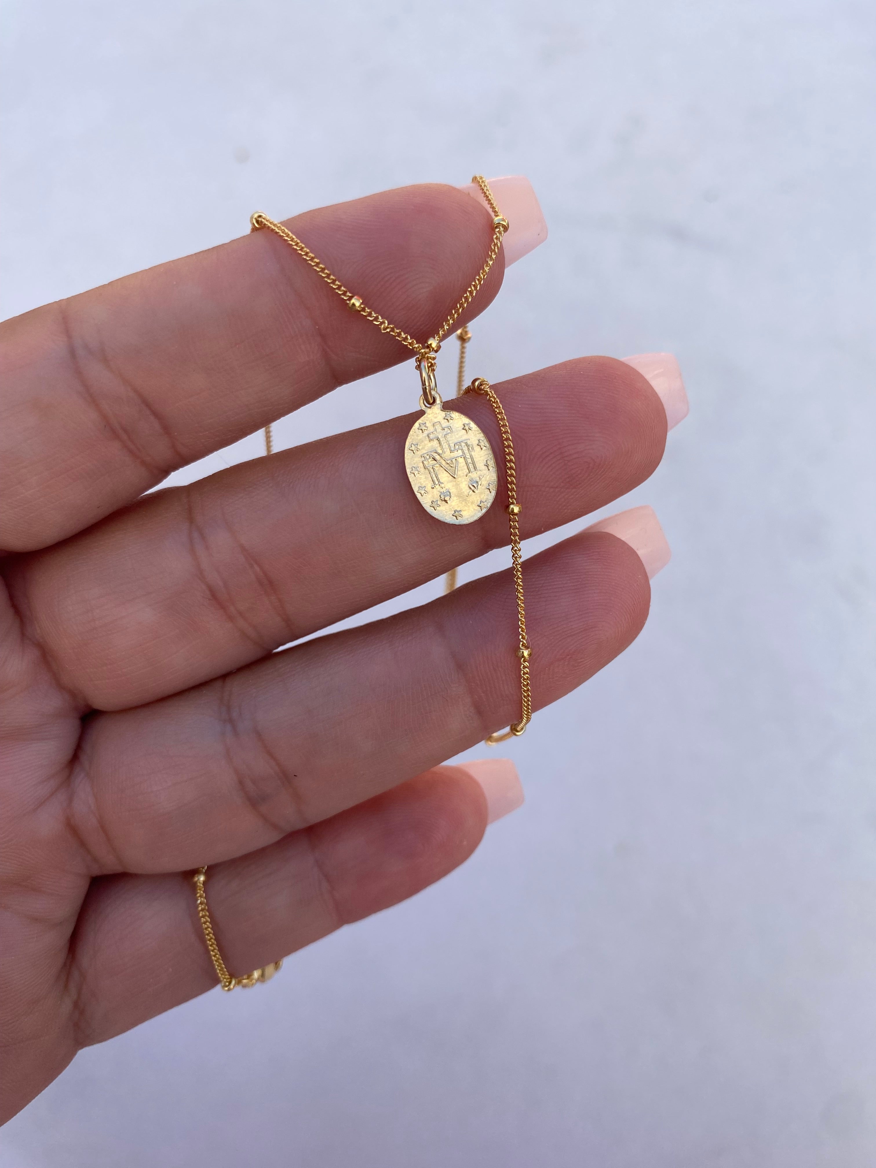 Dainty Miraculous Medal Necklace