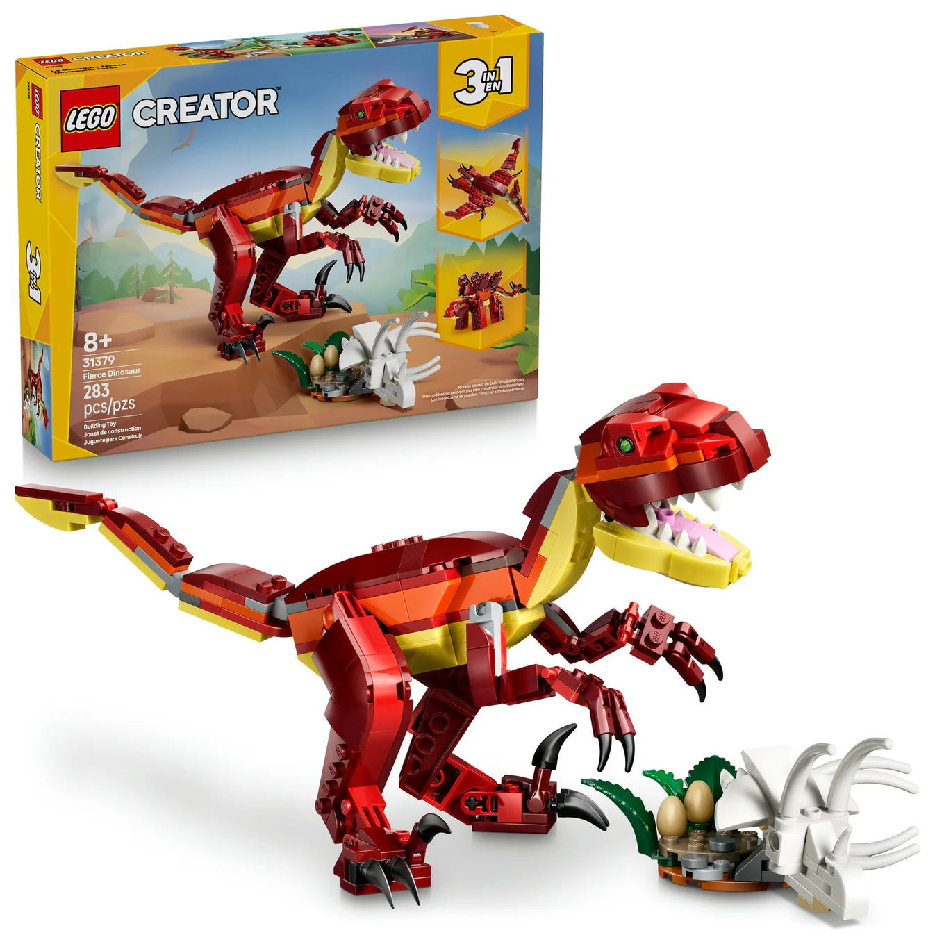 This LEGO® Creator 3 in 1 Fierce Dinosaur (31379)