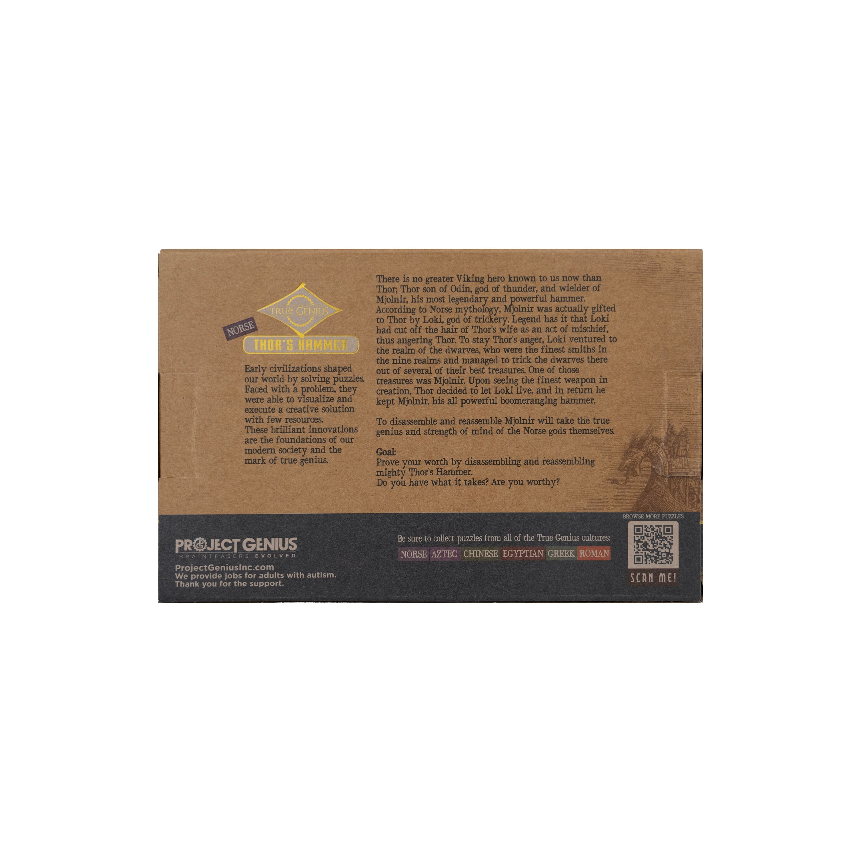 Thor's Hammer - Wooden Dexterity Puzzle