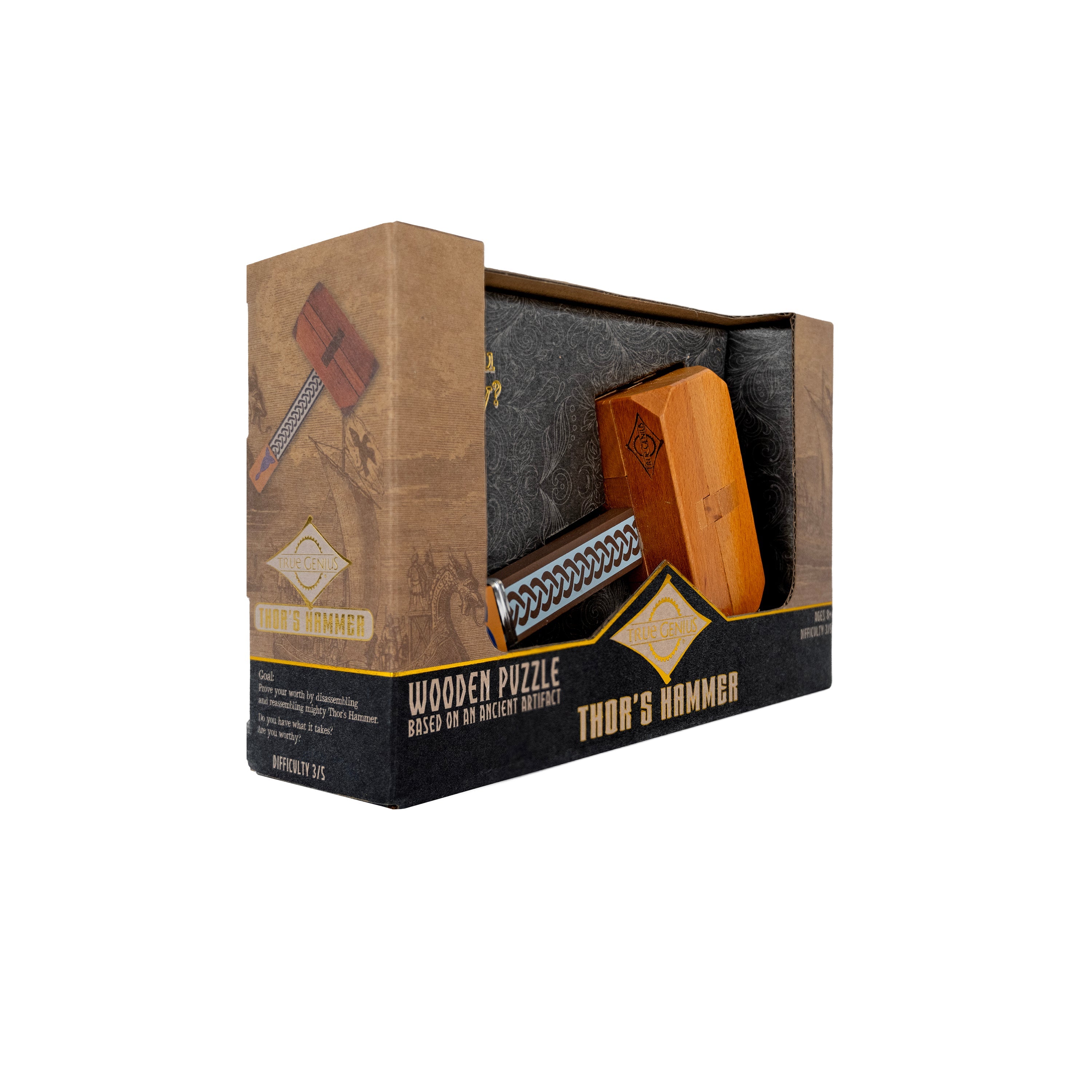 Thor's Hammer - Wooden Dexterity Puzzle