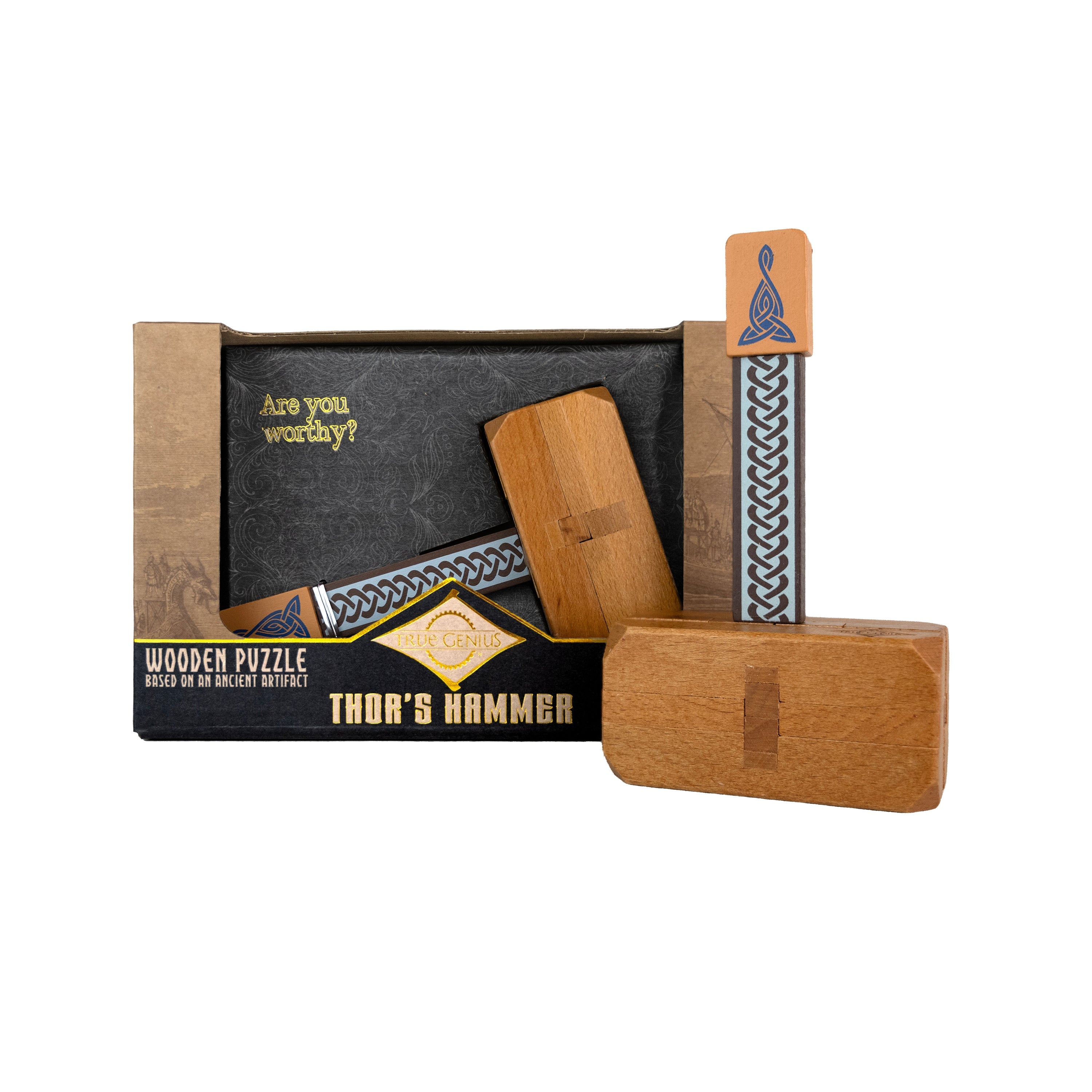 Thor's Hammer - Wooden Dexterity Puzzle