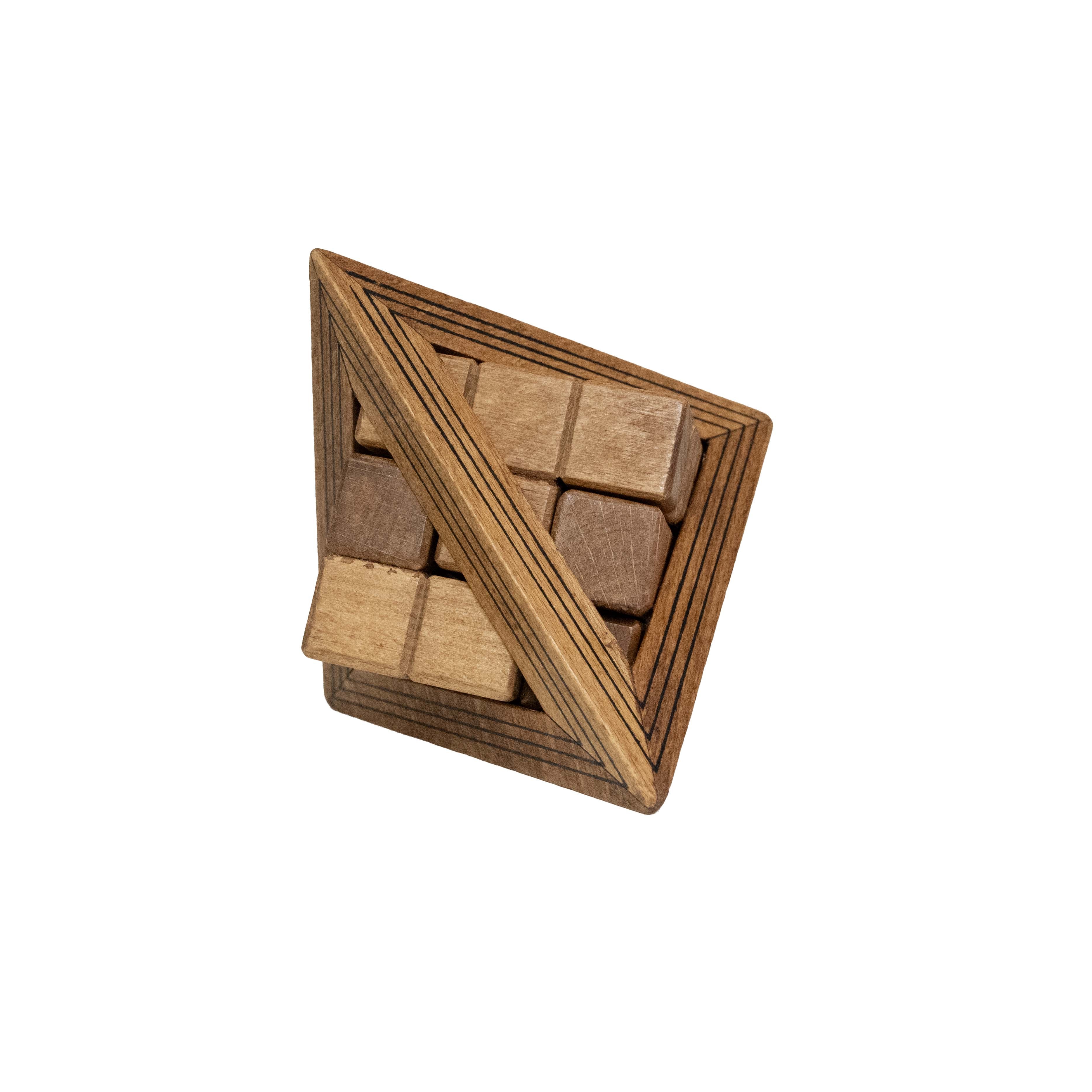 Egyptian Triglyph - Wooden Pyramid Brainteaser
