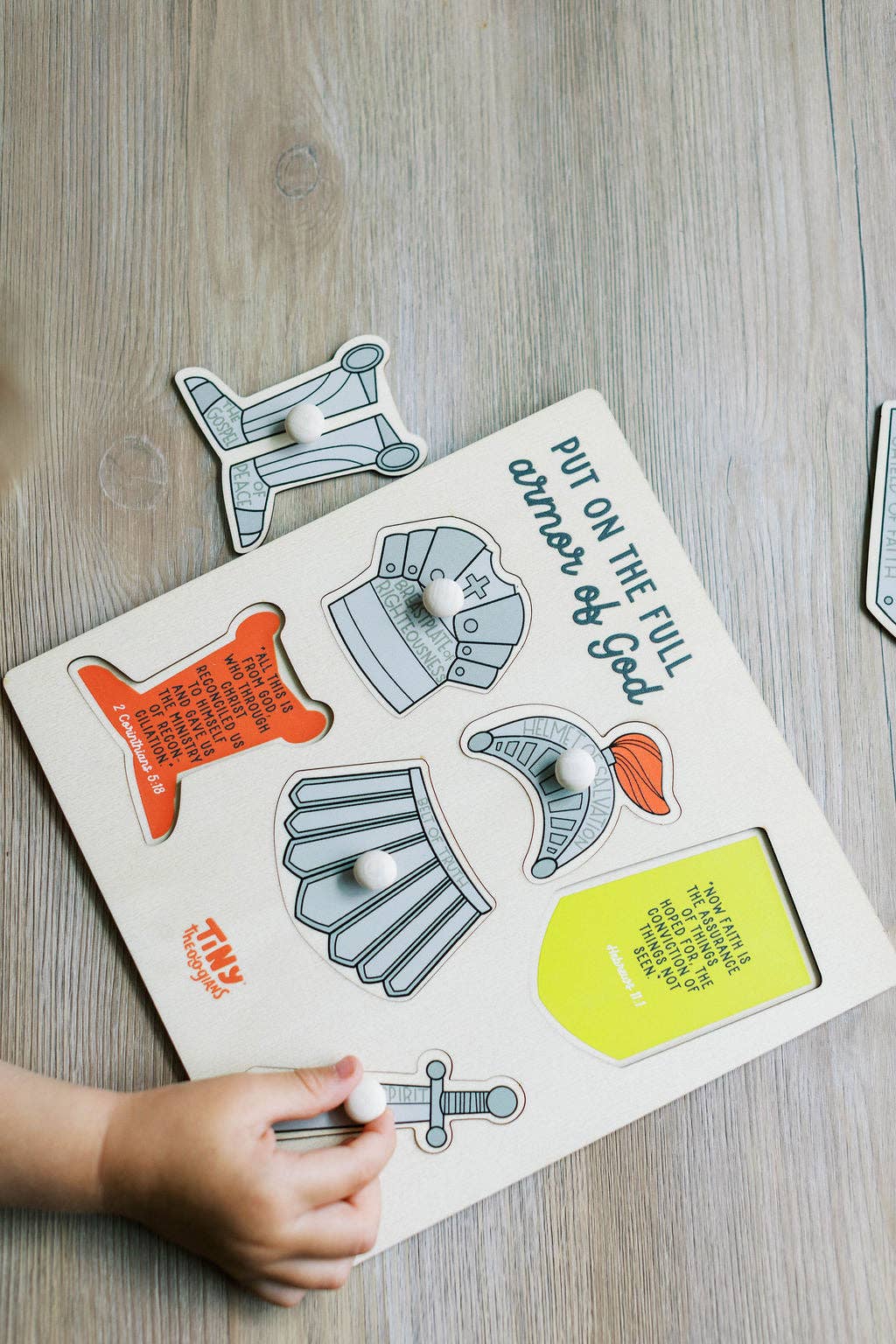 Armor of God Wood Puzzle with Scripture