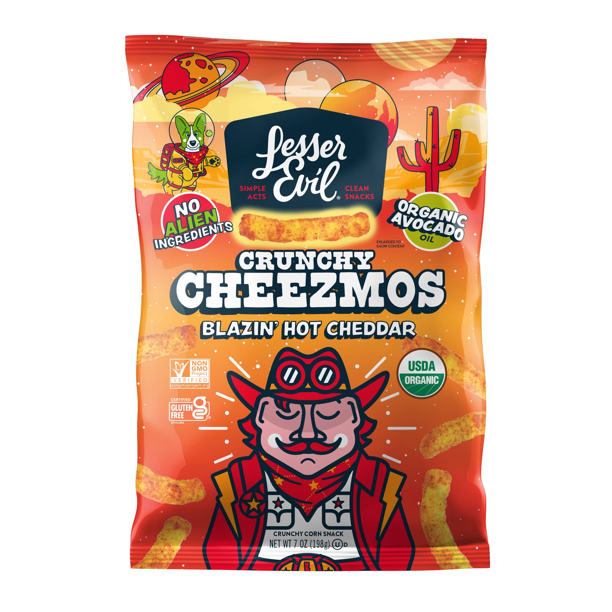 Cheezmos, Blazin' Hot Cheddar 7oz