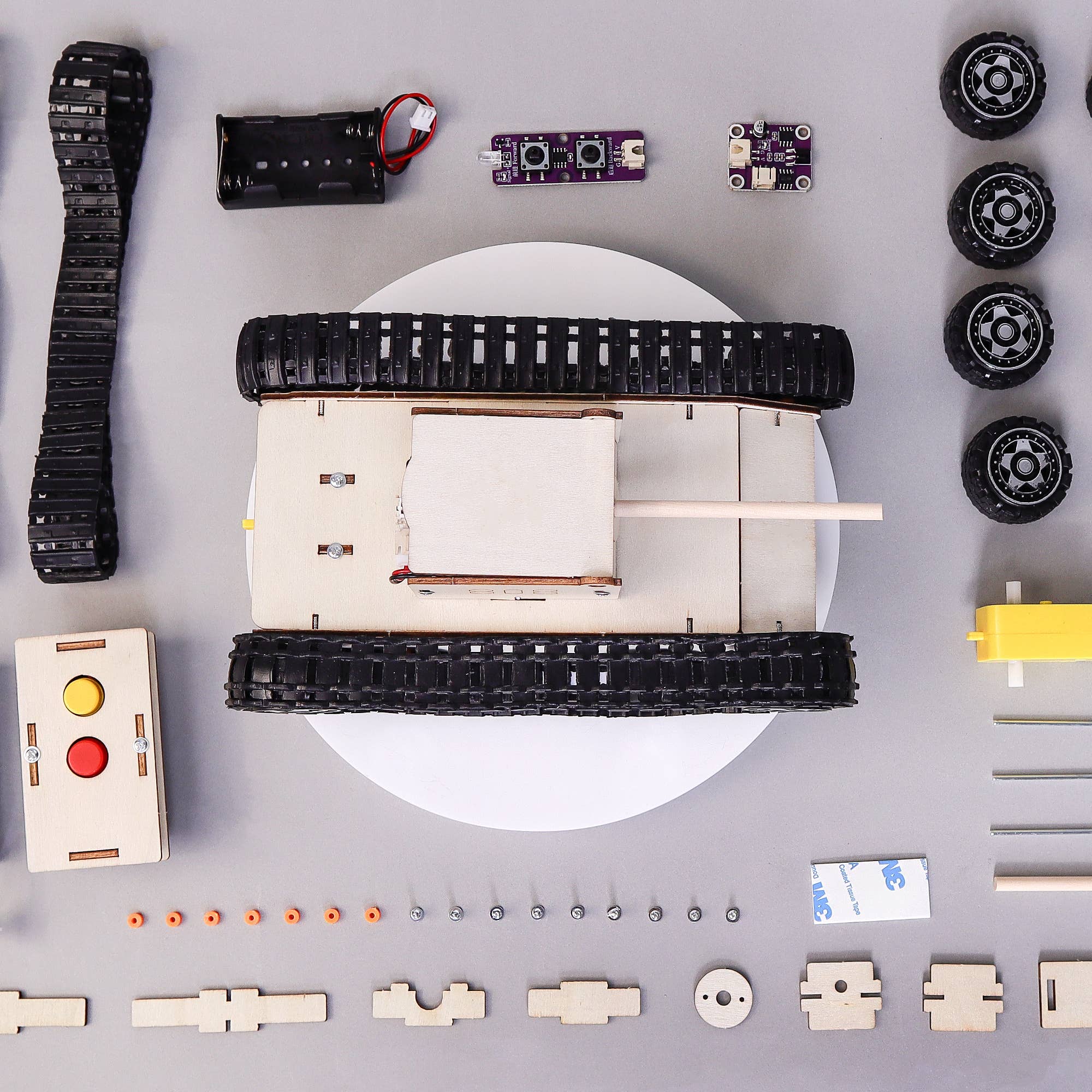 Remote Controlled Tank DIY Kit, STEM Toy, Craft Kit for Kids