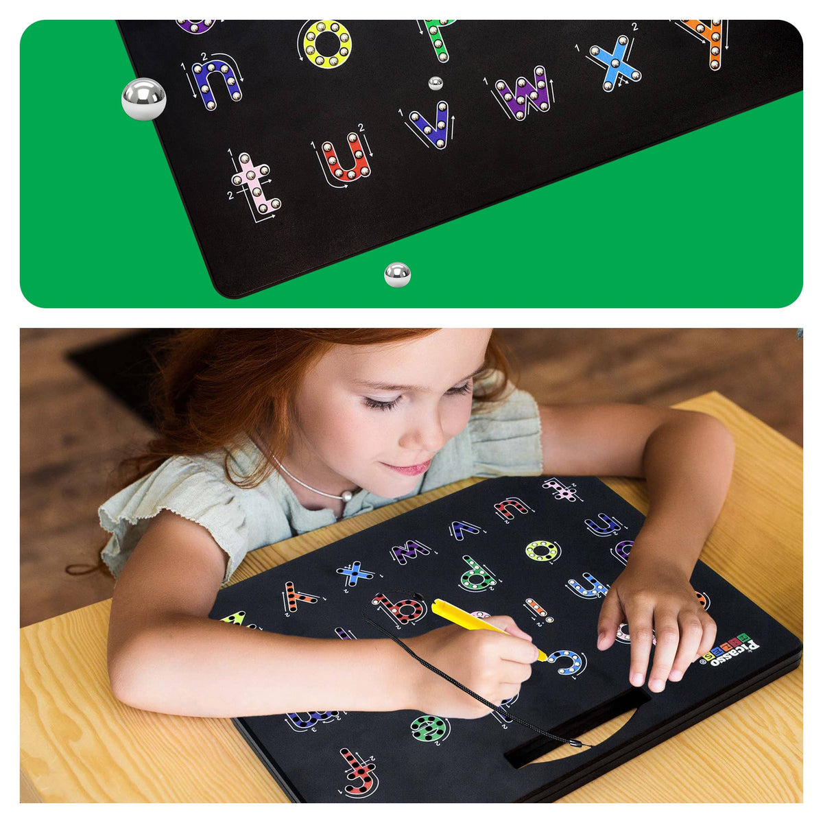 PicassoTiles 2PK Magnetic Educational Drawing Tablet Pad