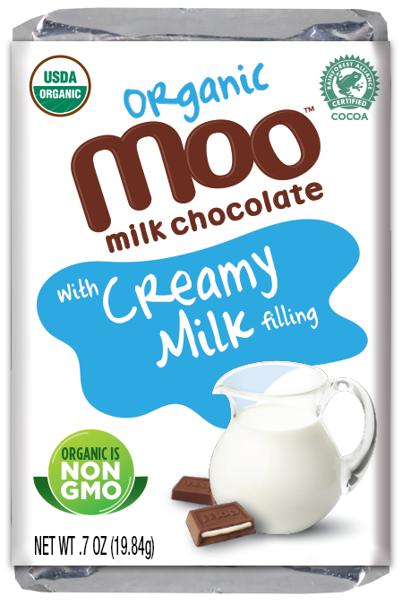 Organic Creamy Milk & Milk Chocolate Mini Bars, 0.7 oz