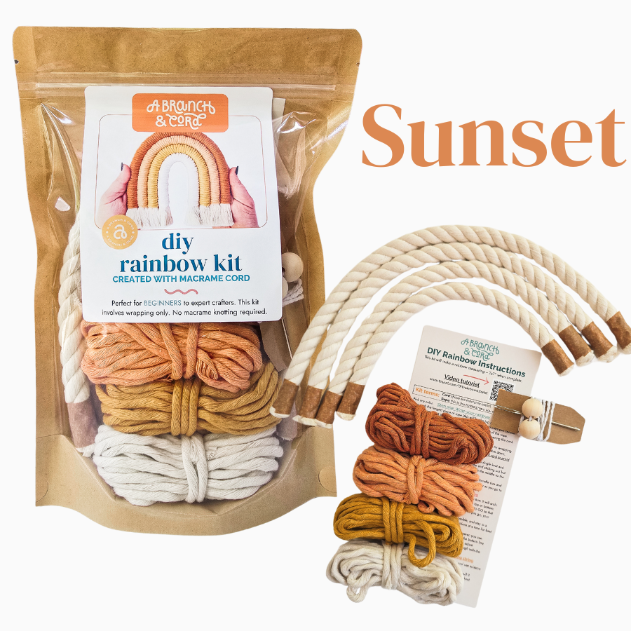 DIY Macrame Rainbow Kit – Fun, Giftable Craft for All Ages
