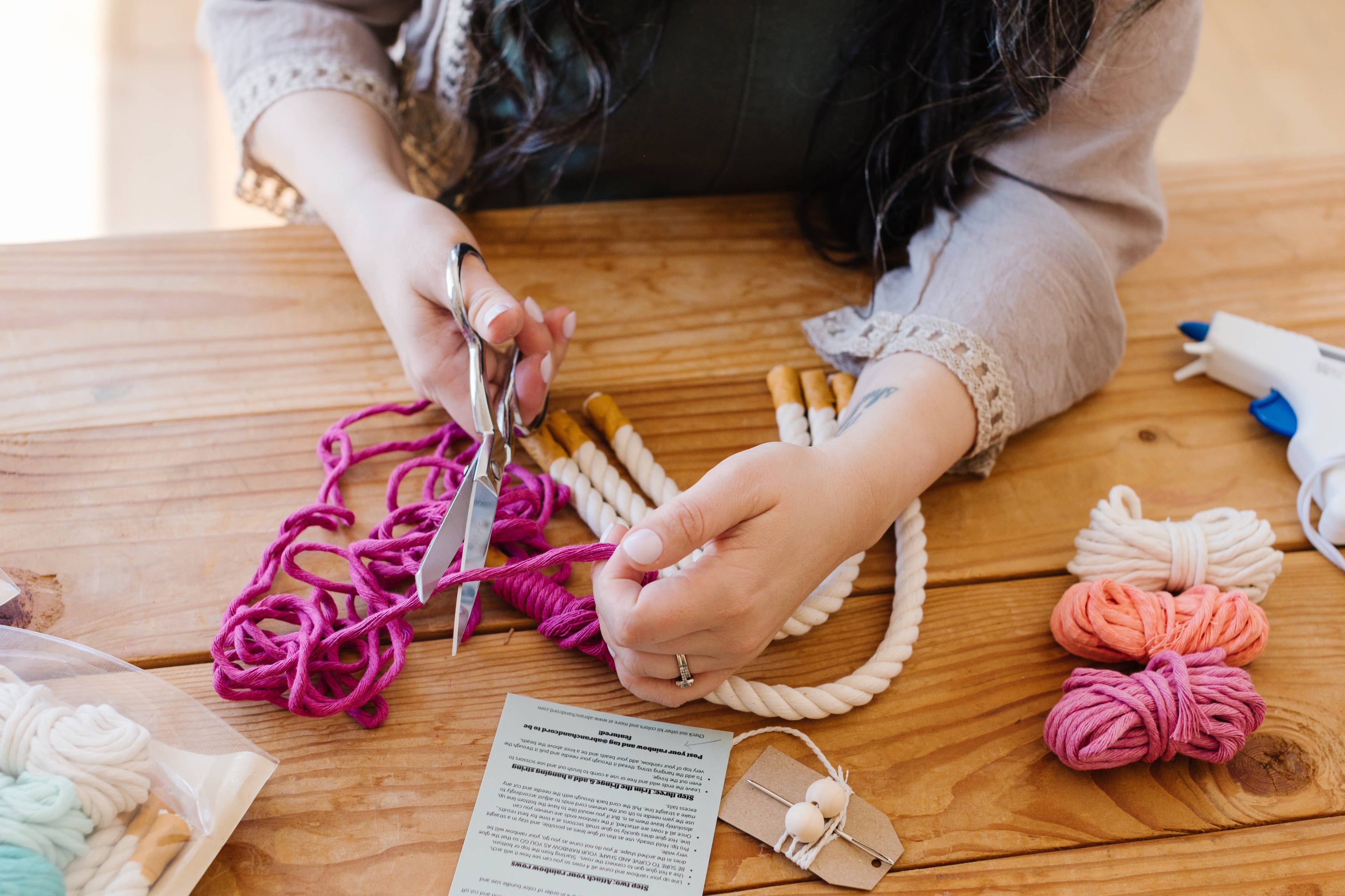 DIY Macrame Rainbow Kit – Fun, Giftable Craft for All Ages