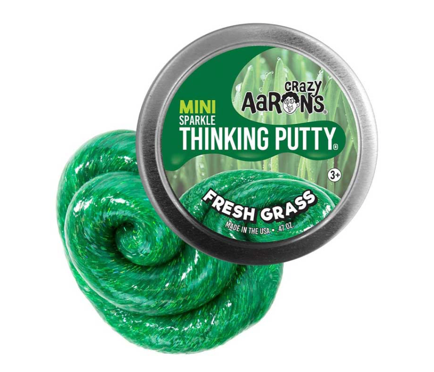 Crazy Aaron's 2" Thinking Putty Mini Tin - Fresh Grass