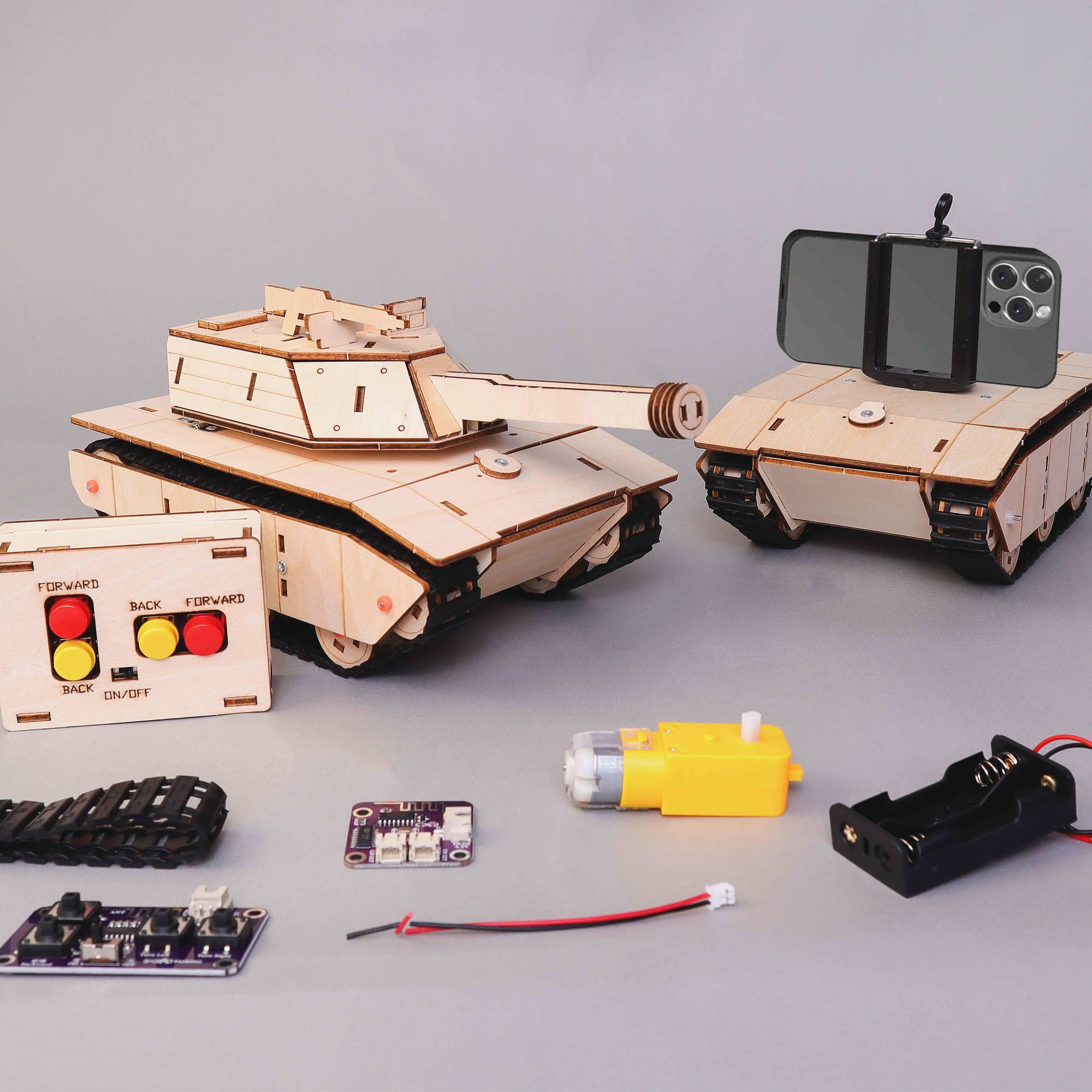 RC TankCam DIY Kit, Tank and Camera Mode, STEM Toy