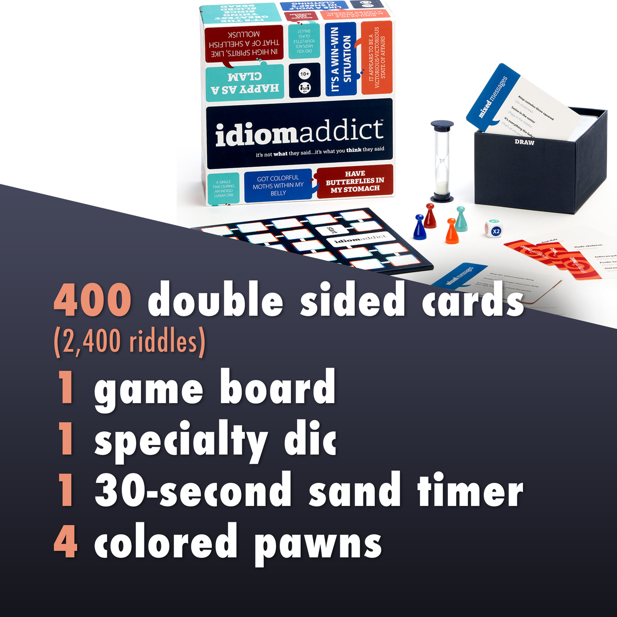 Idiom Addict - Reading Riddle Solving Party Game