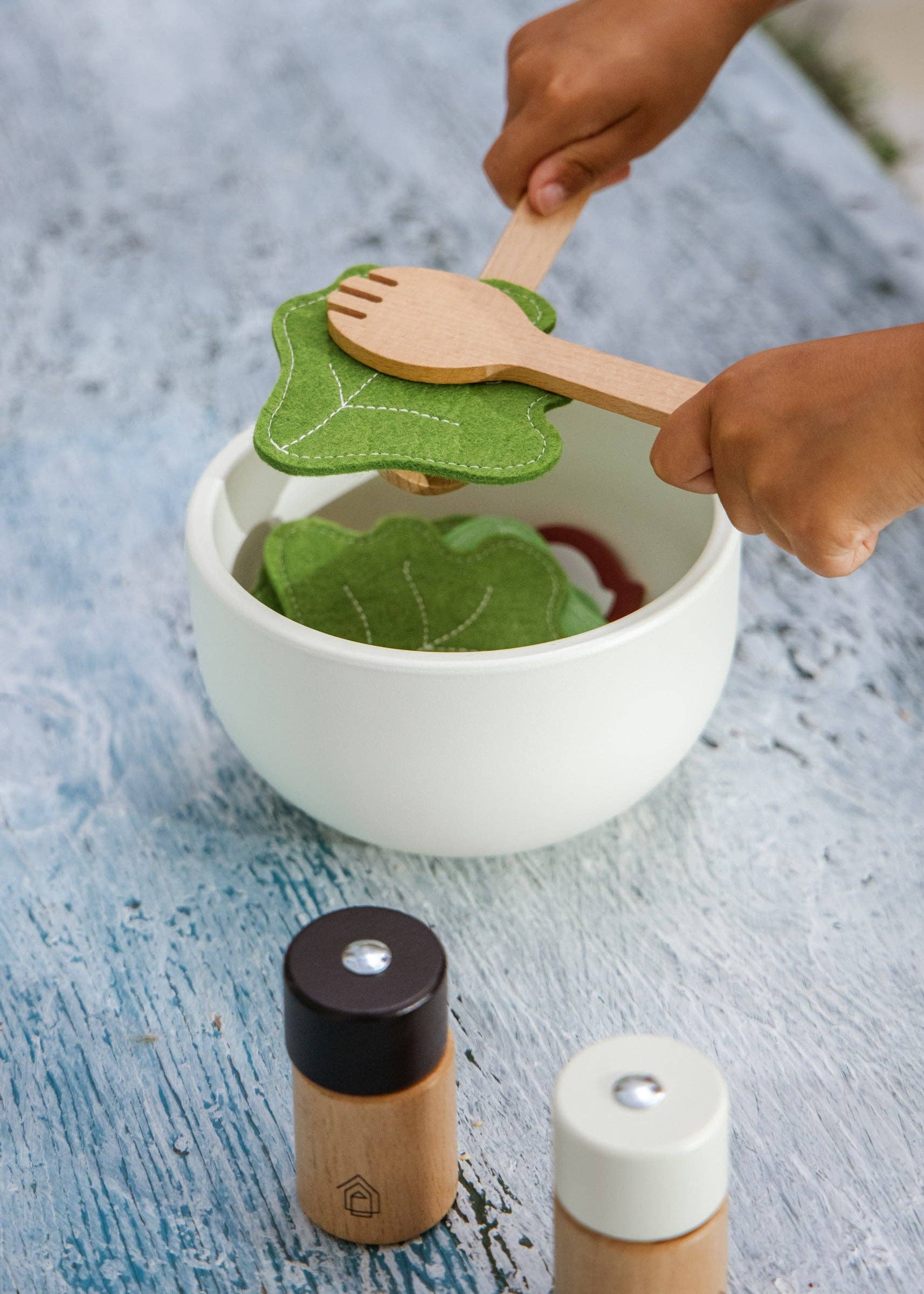 Wooden Salad Playset