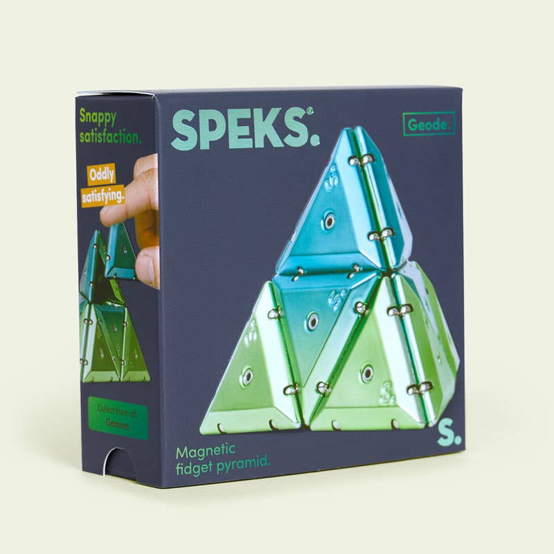 Geode Chrome Pyramids Magnetic Sensory Toys