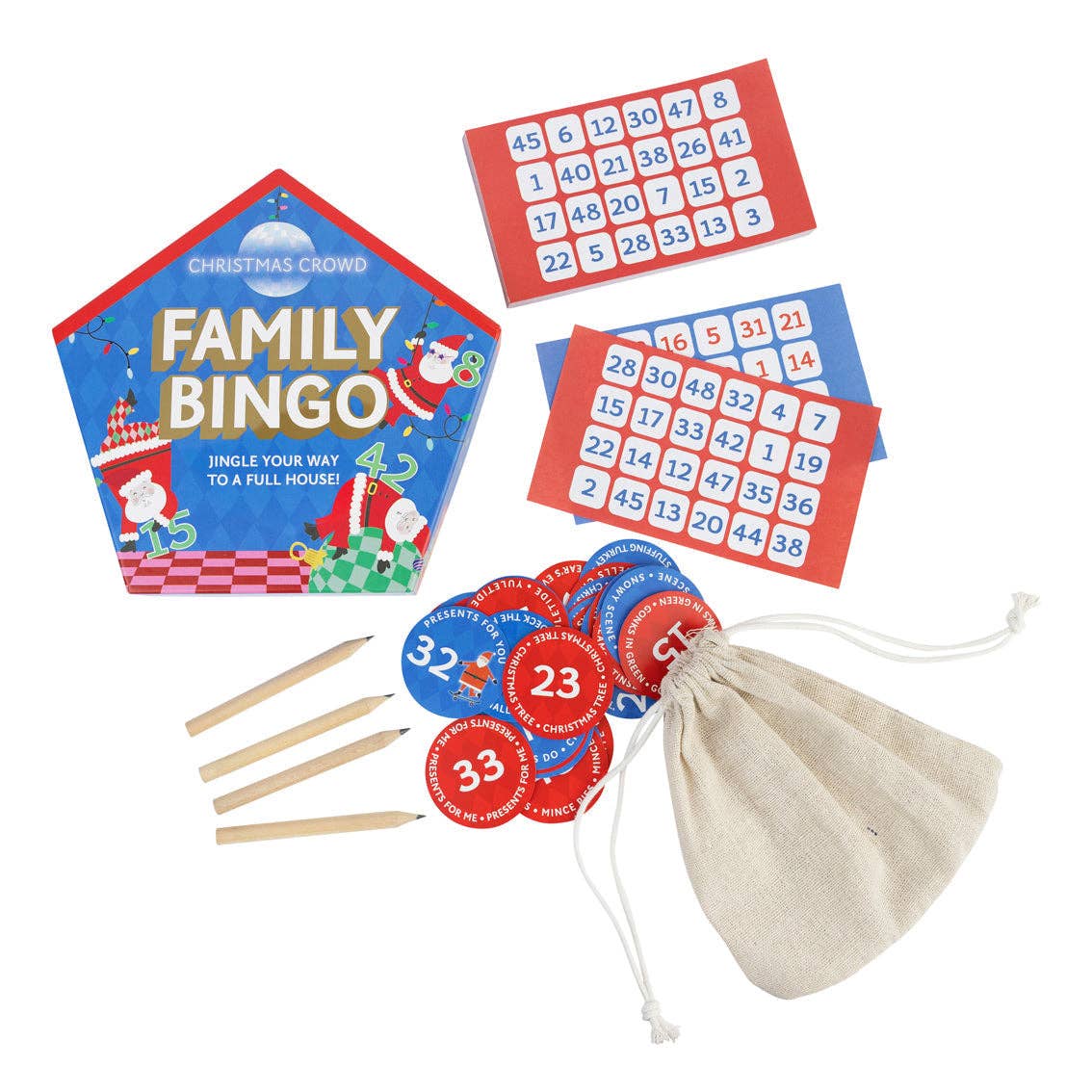 Santa Family Bingo Game | Christmas Games |