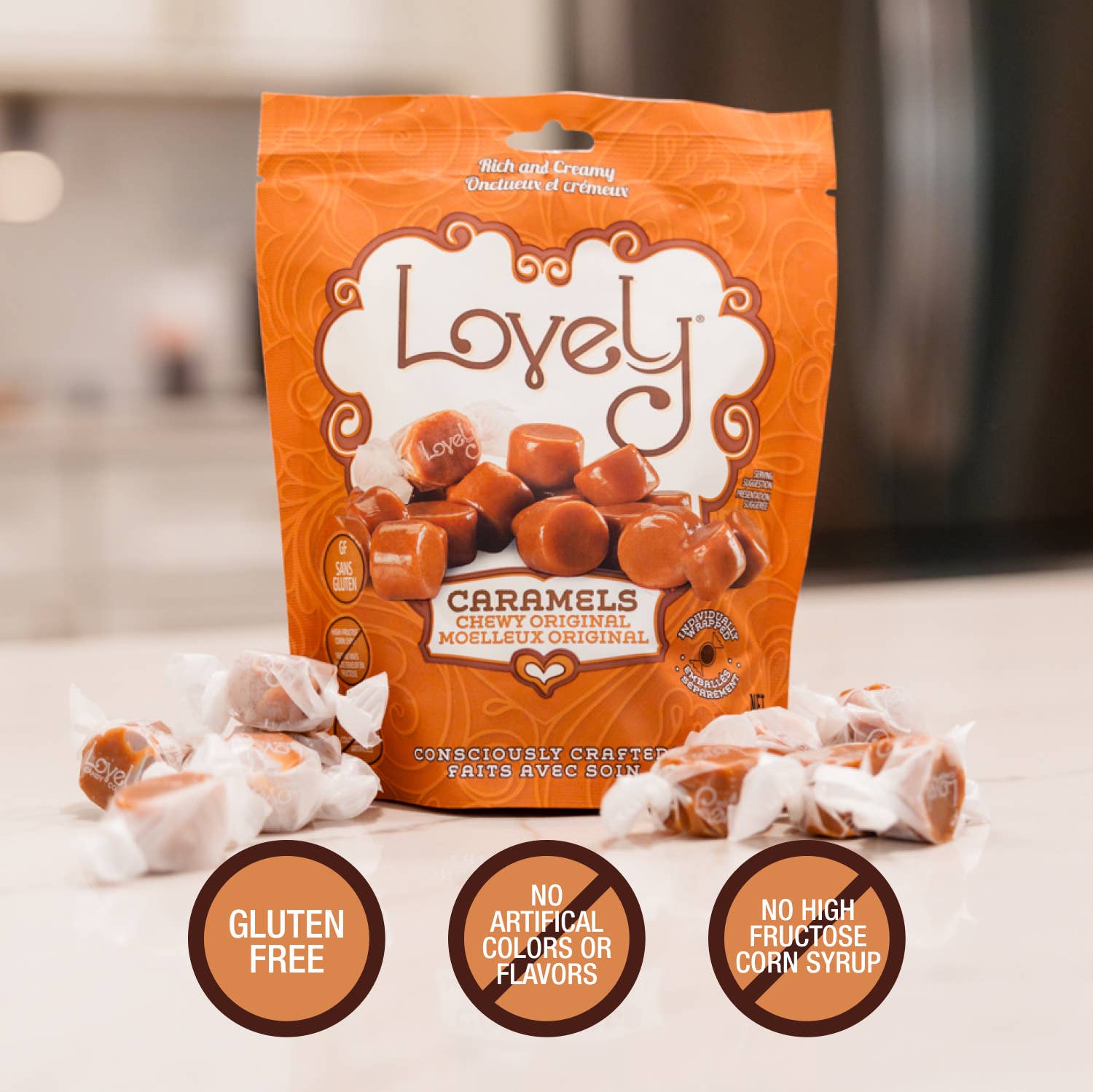 Original Caramels  Candy - Gluten Free, Non-GMO