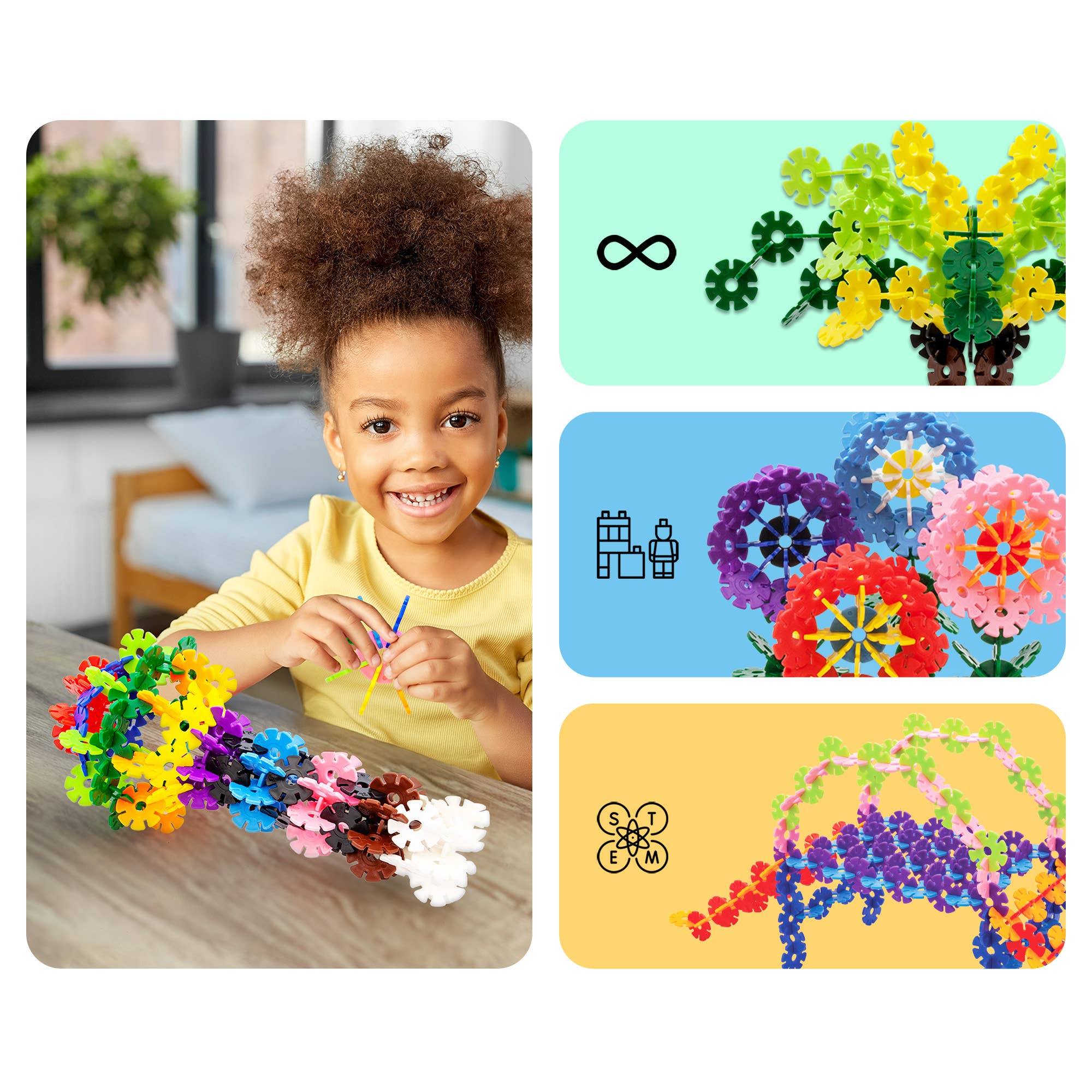 PicassoTiles Building Chips PTF108 in 12 Colors Building Set