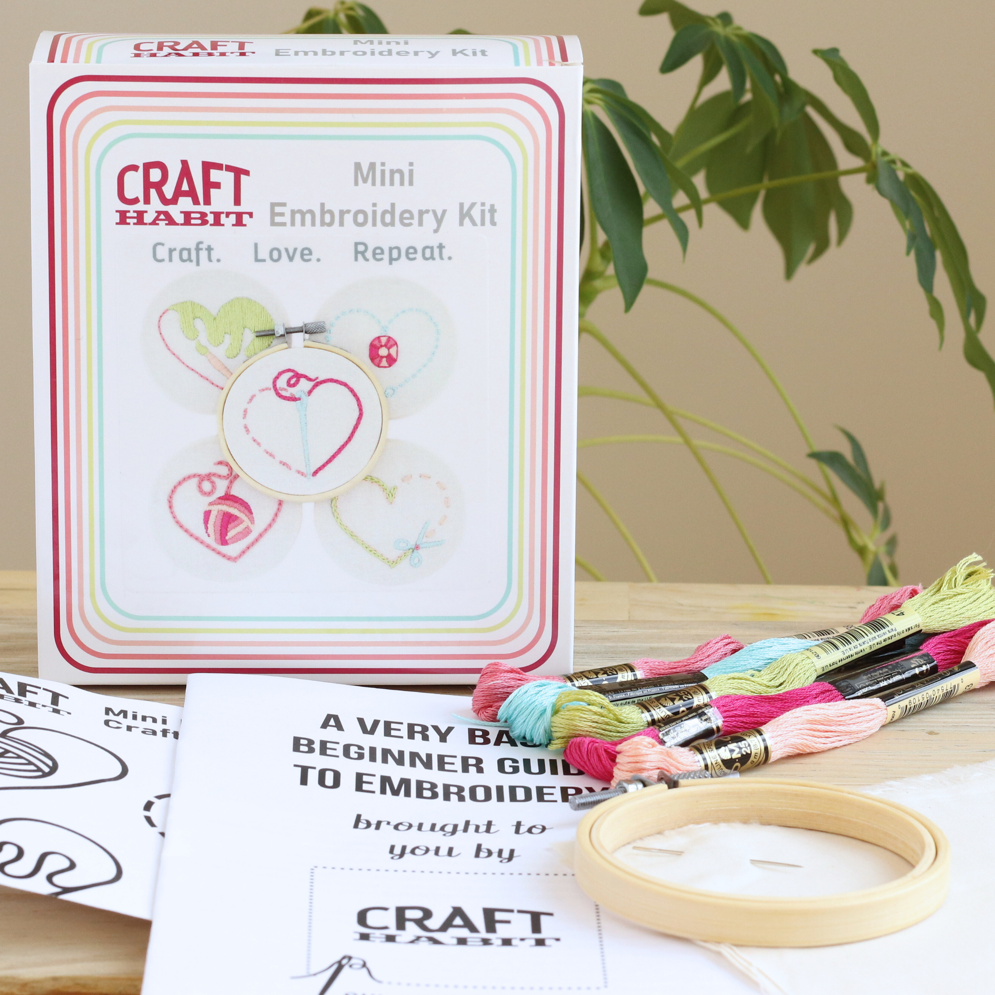 Craft. Love. Repeat. Mini Embroidery Kit