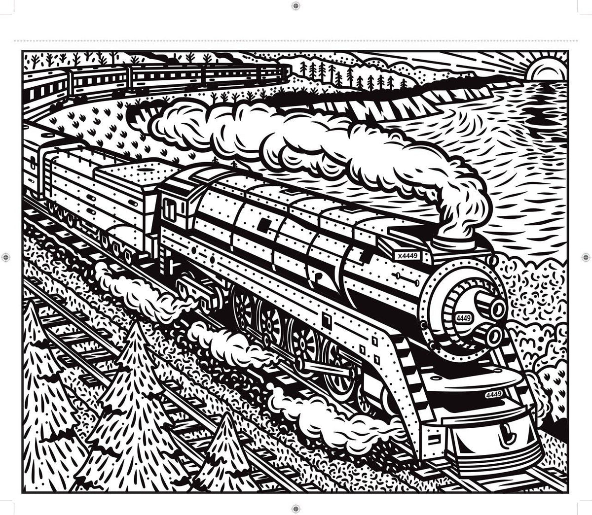 Trains Magic Painting Book : Usborne