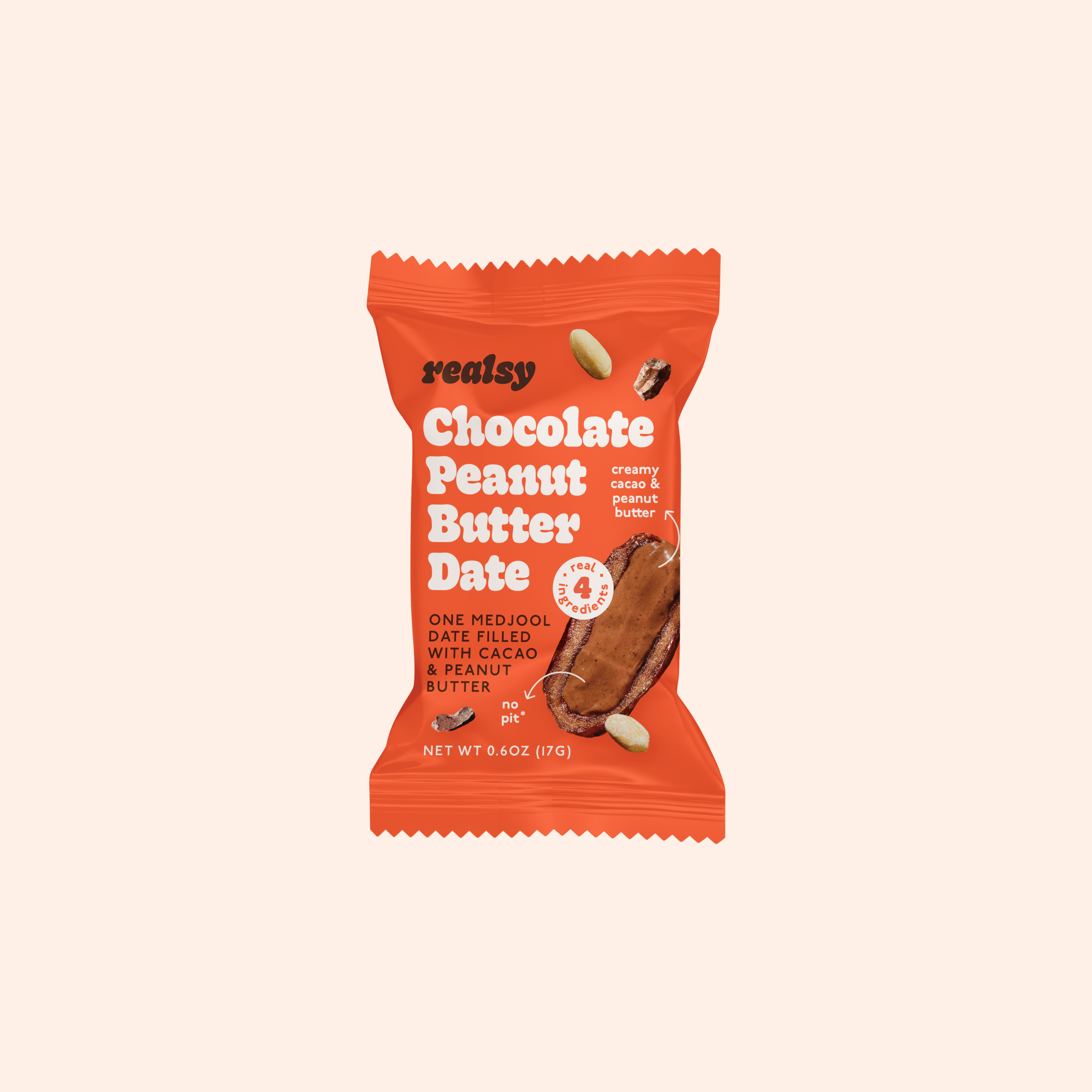 Chocolate Peanut Butter Dates | Individually Wrapped (40 count) | Wholesale