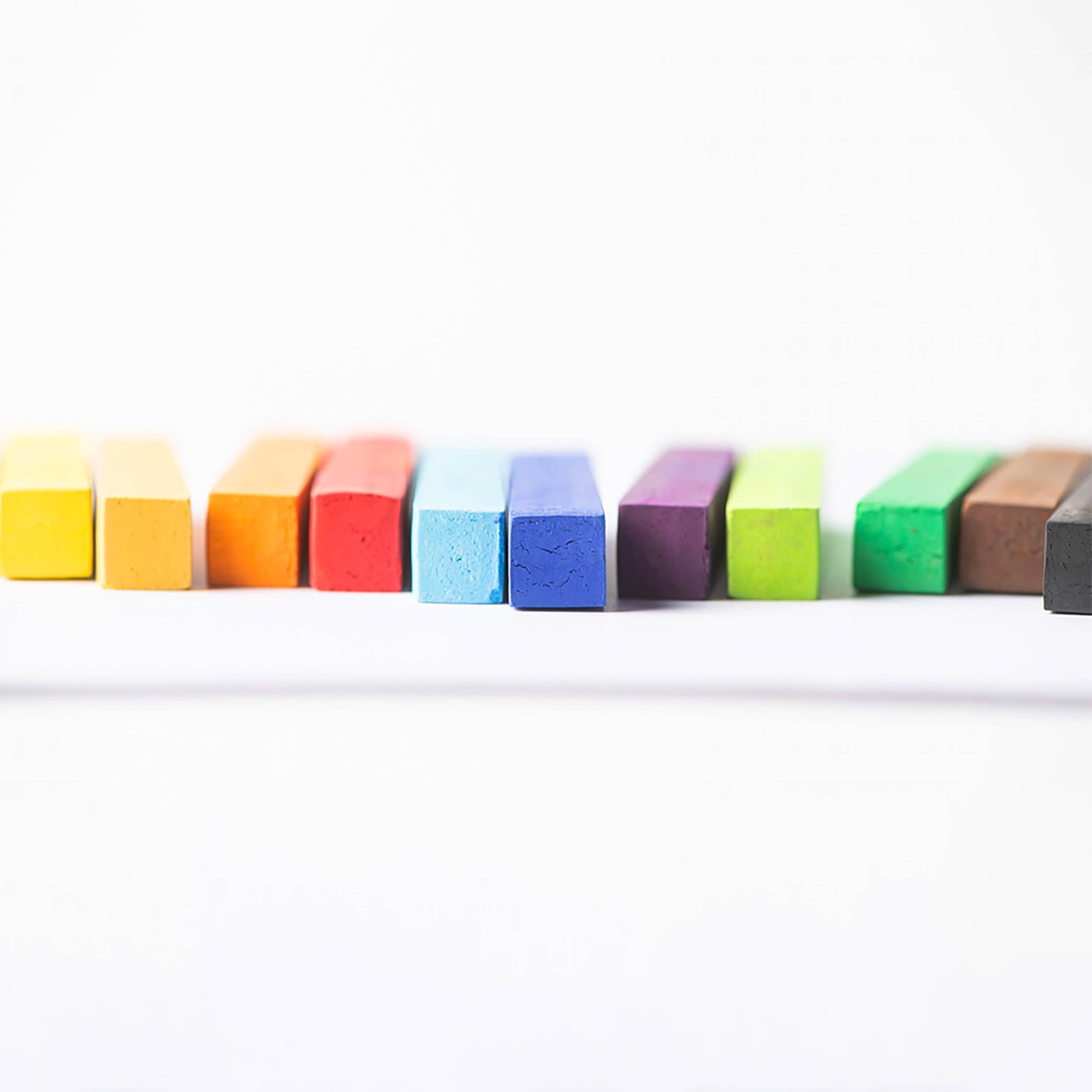 Pastel Sticks - Talc-Free Pastels - 12 Non-Toxic Colors