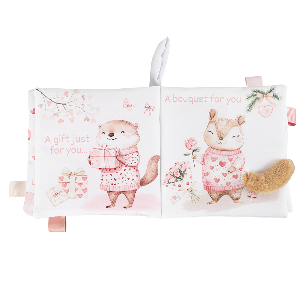 Valentines – 10-Page Crinkle Cloth Book for Babies Taggies