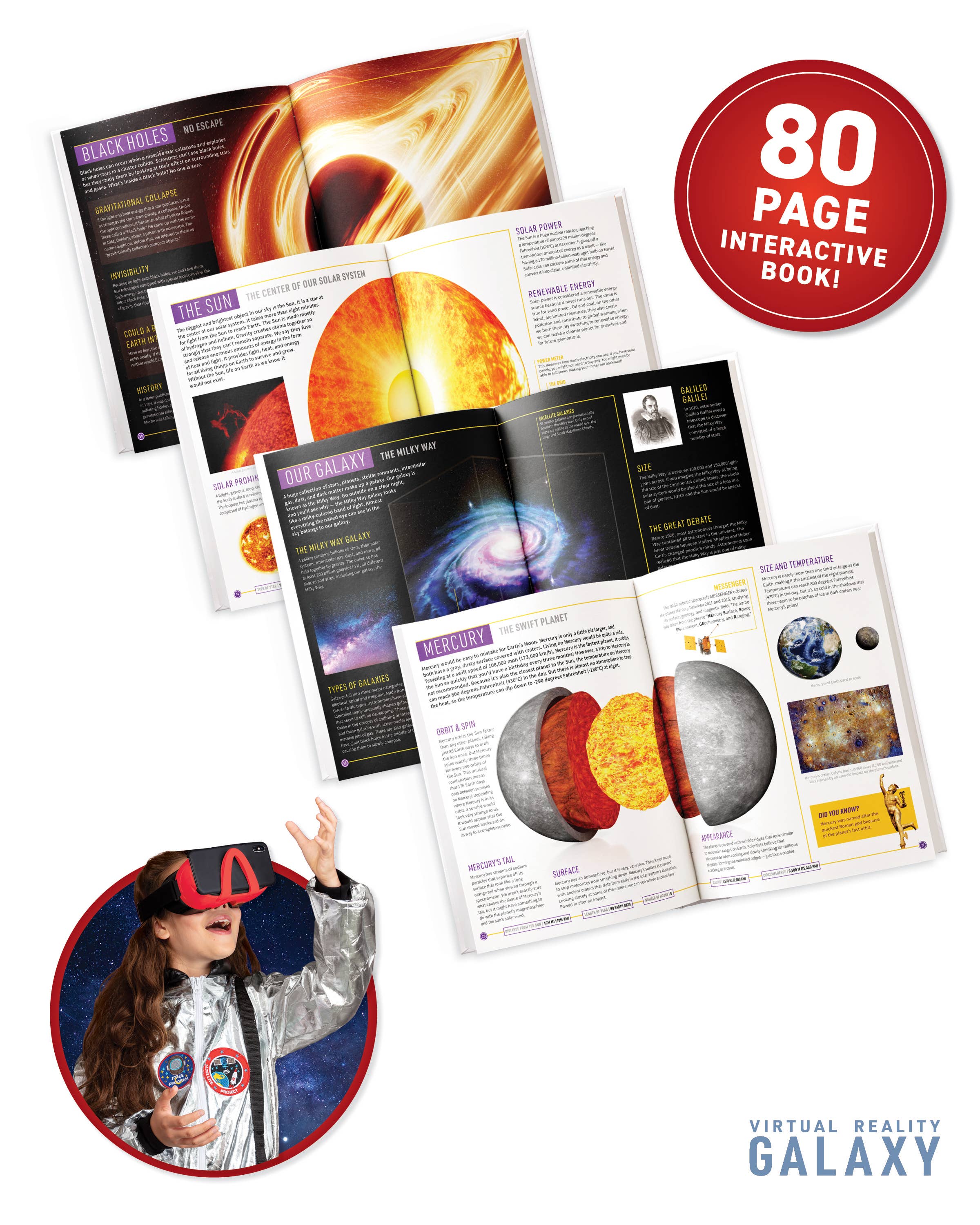 Deluxe Virtual Reality Gift Set - Galaxy! Kids STEM Toy Kit