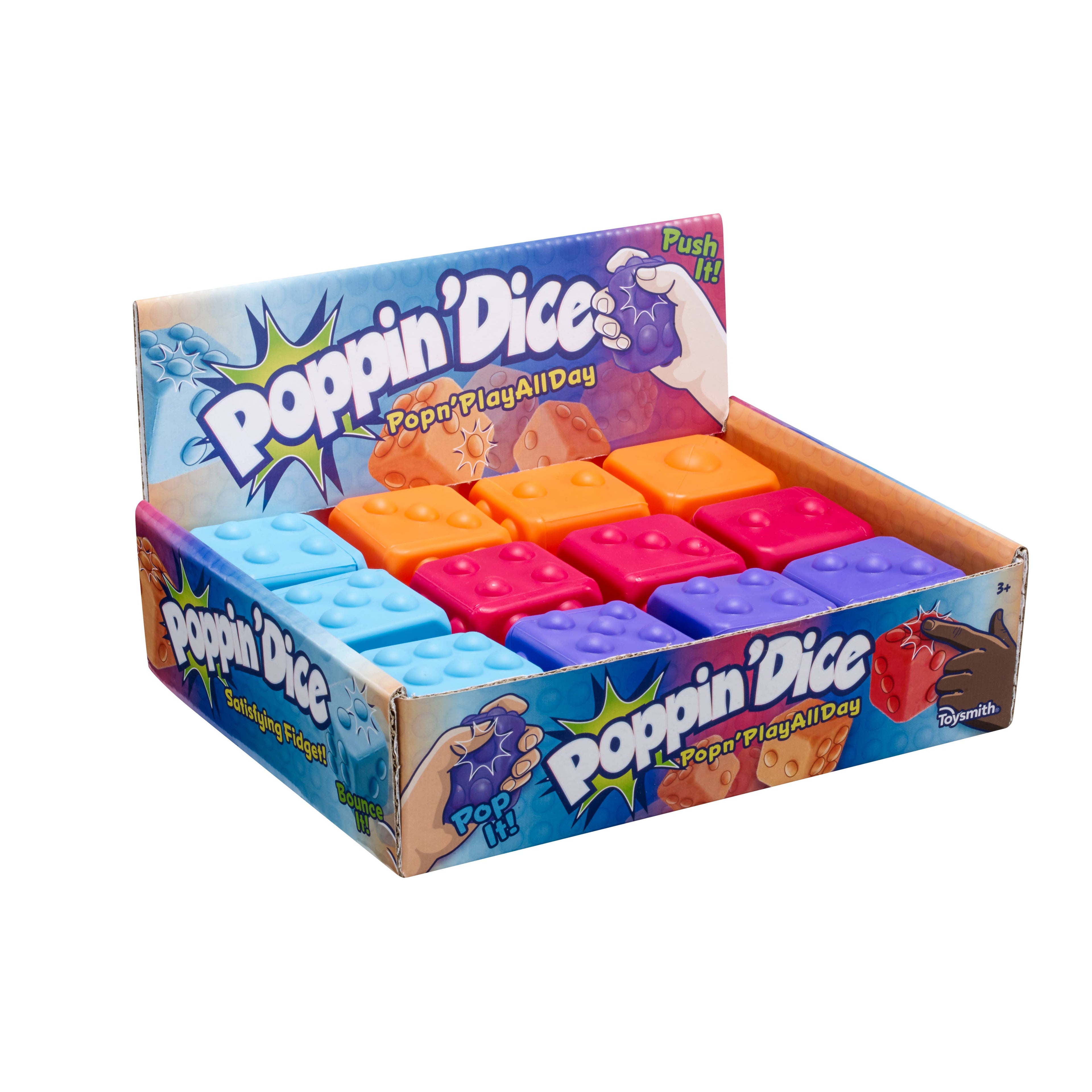 Poppin' Dice - Satisfying Fidget Toy, Assorted Colors