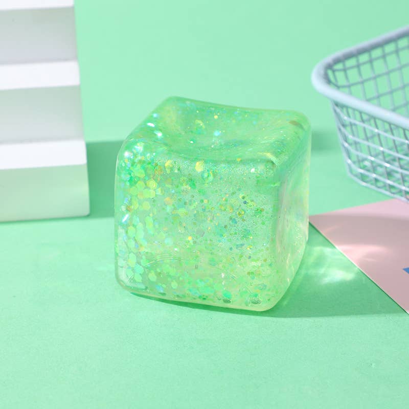5cm Maltose glitter Cube squishy Toy Stress Relief ball Toy