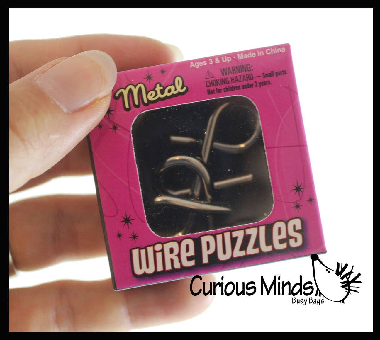 1 Mini Metal Wire Brain Teaser Puzzles - Individually Wrappe
