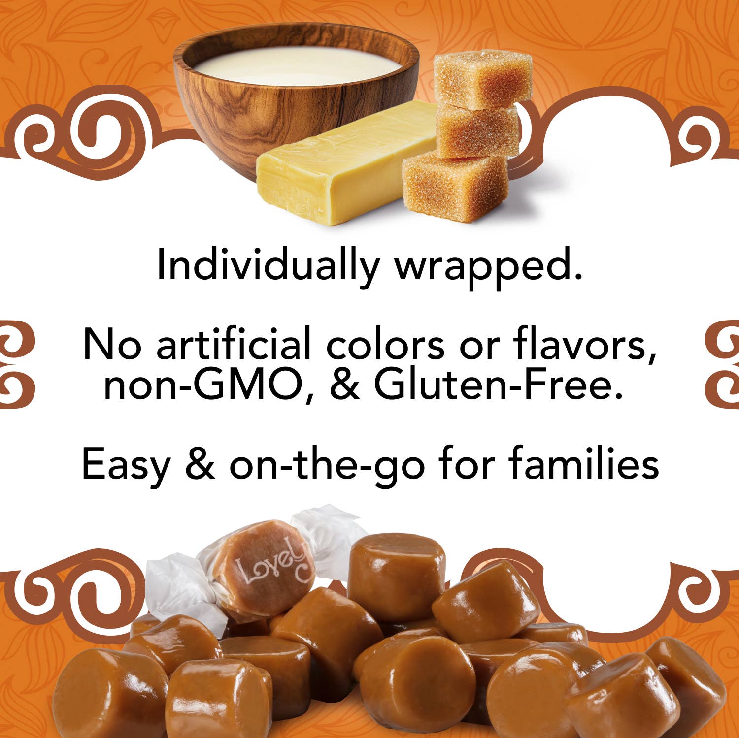 Original Caramels  Candy - Gluten Free, Non-GMO