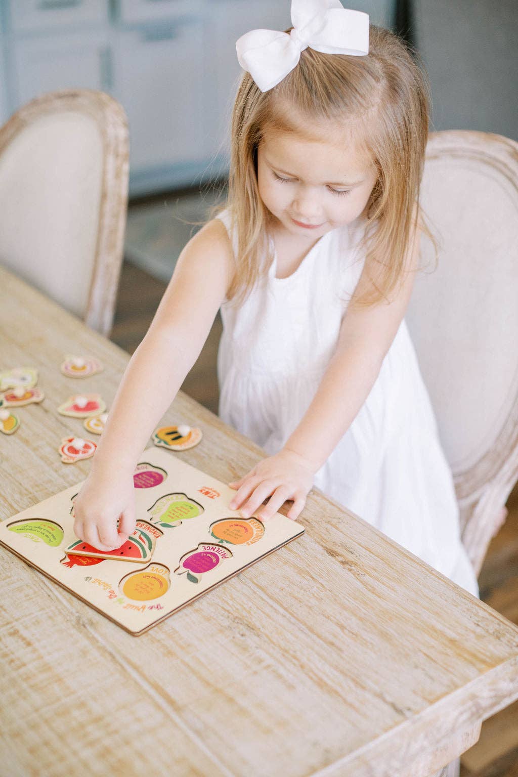 Fruit of the Spirit Wood Puzzle with Scripture