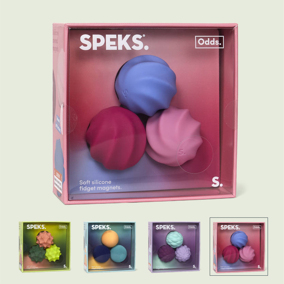 SPECK Odds Vivid Silicone Fidget Magnets