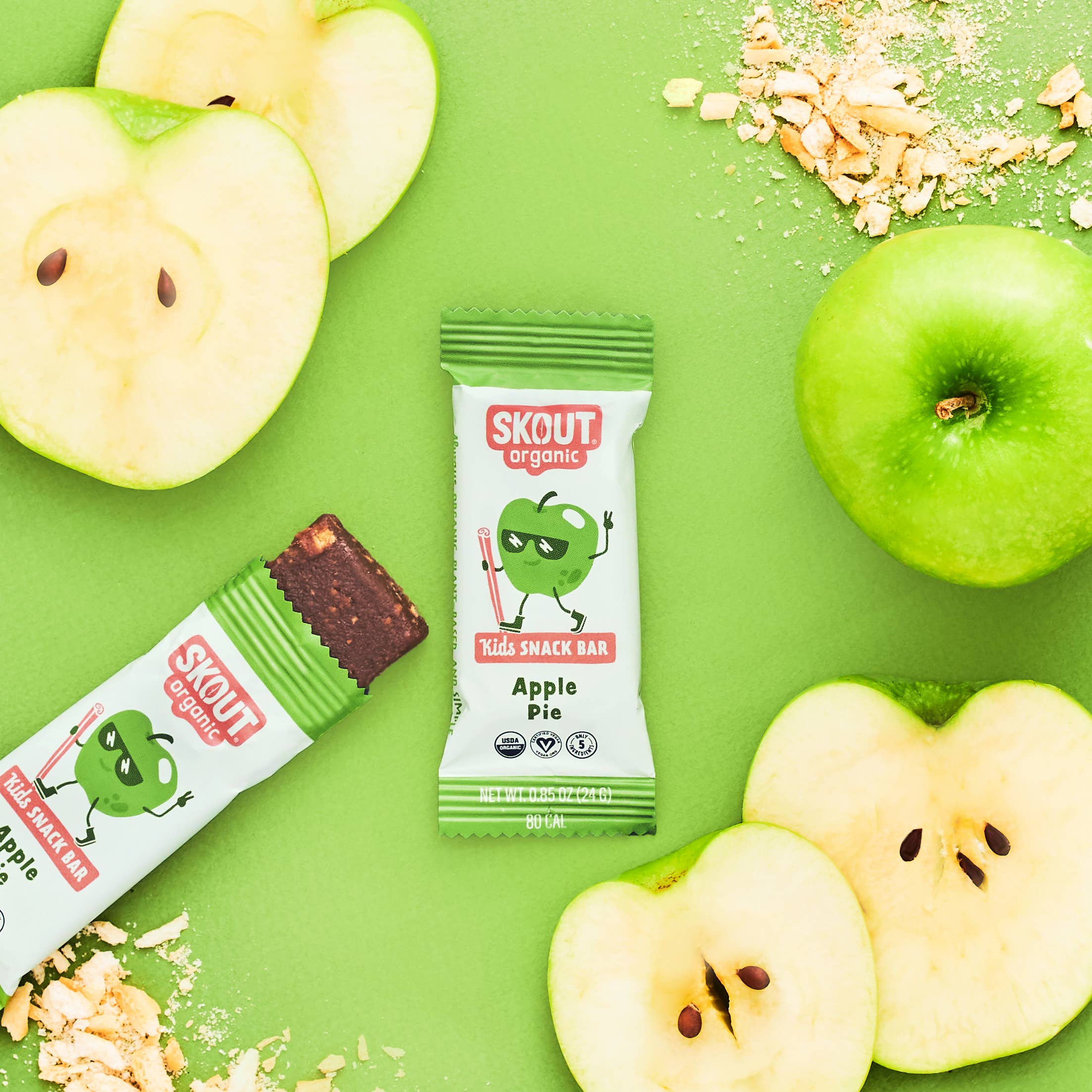 Skout Organic Apple Pie Kids Snack Bar | Nut-Free