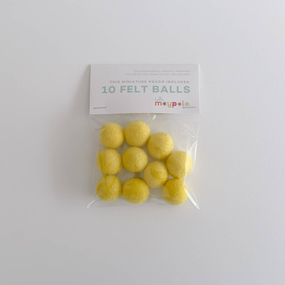 10 Felt Balls - Color Variety Slingshot Refill - Crafts