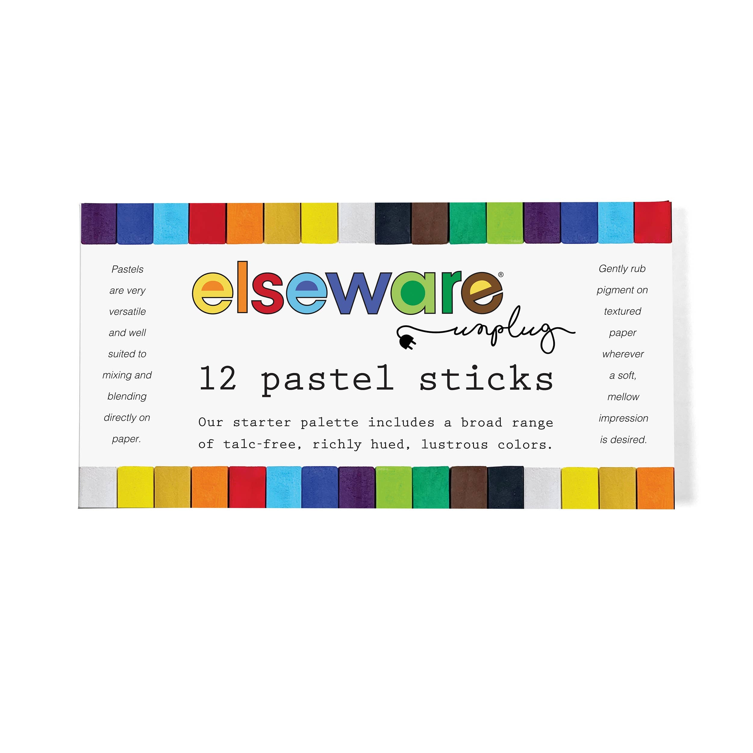 Pastel Sticks - Talc-Free Pastels - 12 Non-Toxic Colors