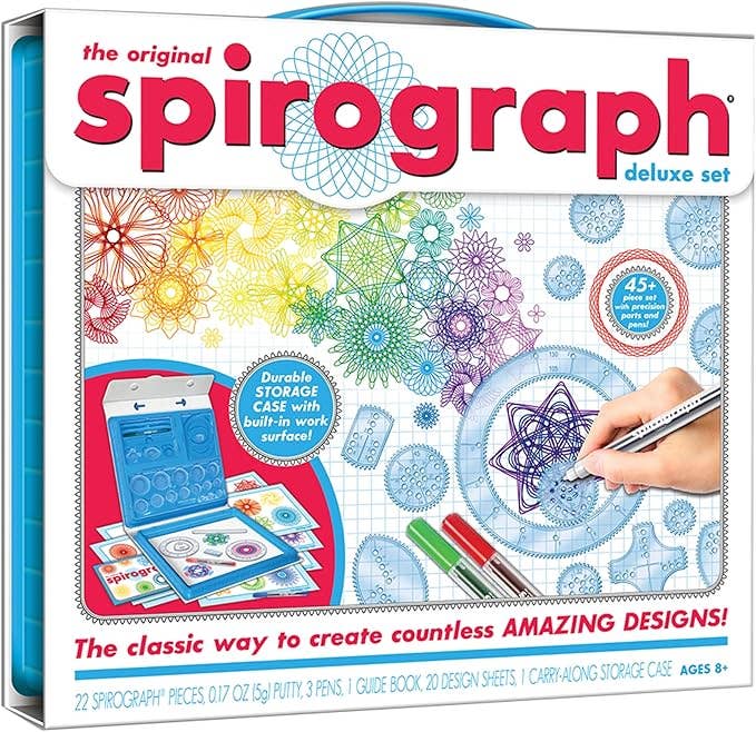 Deluxe Spirograph - Spiral Art Drawing Kit - Ages 8+
