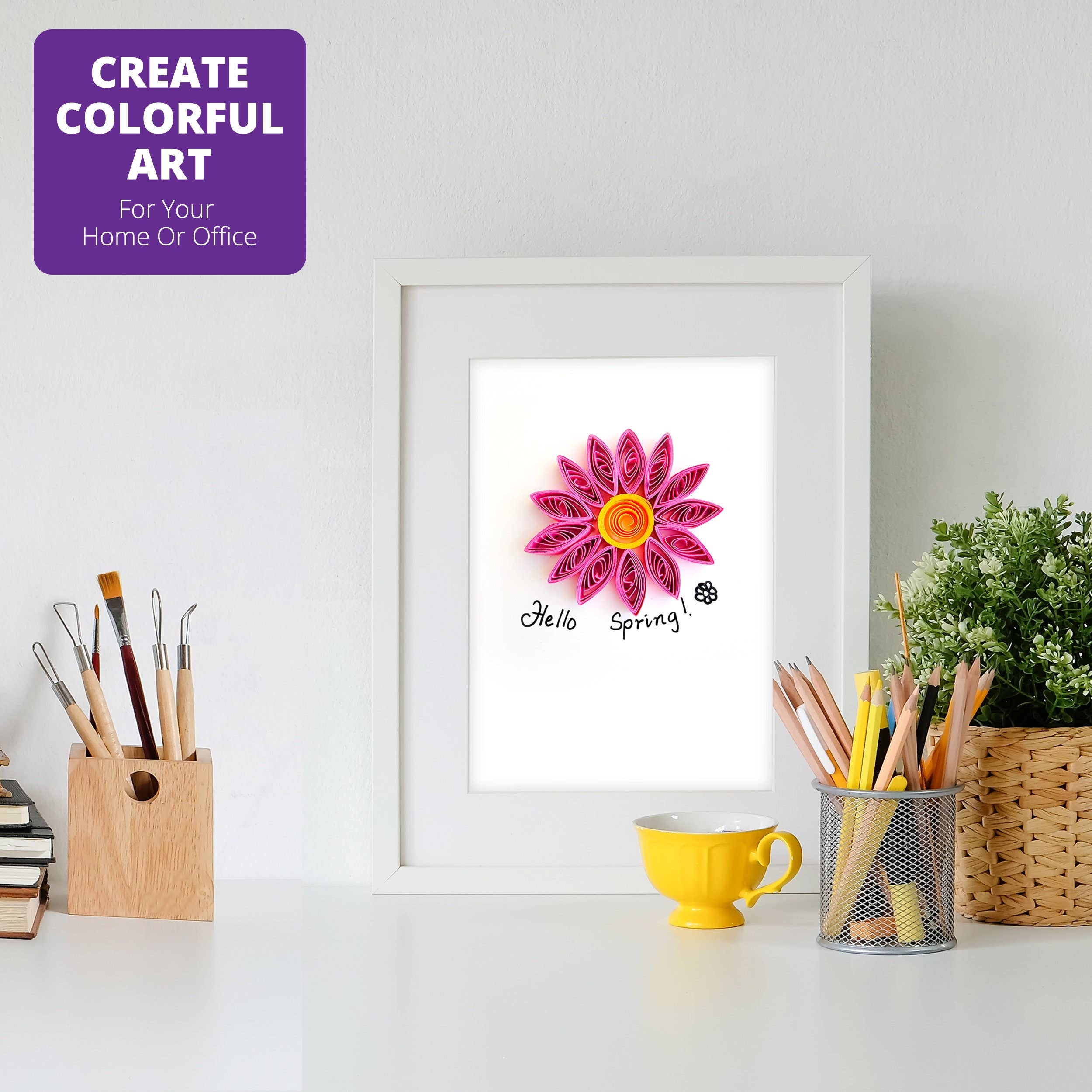 Beginner's Quilling Kit - DIY Craft Kit for Kids + Adults