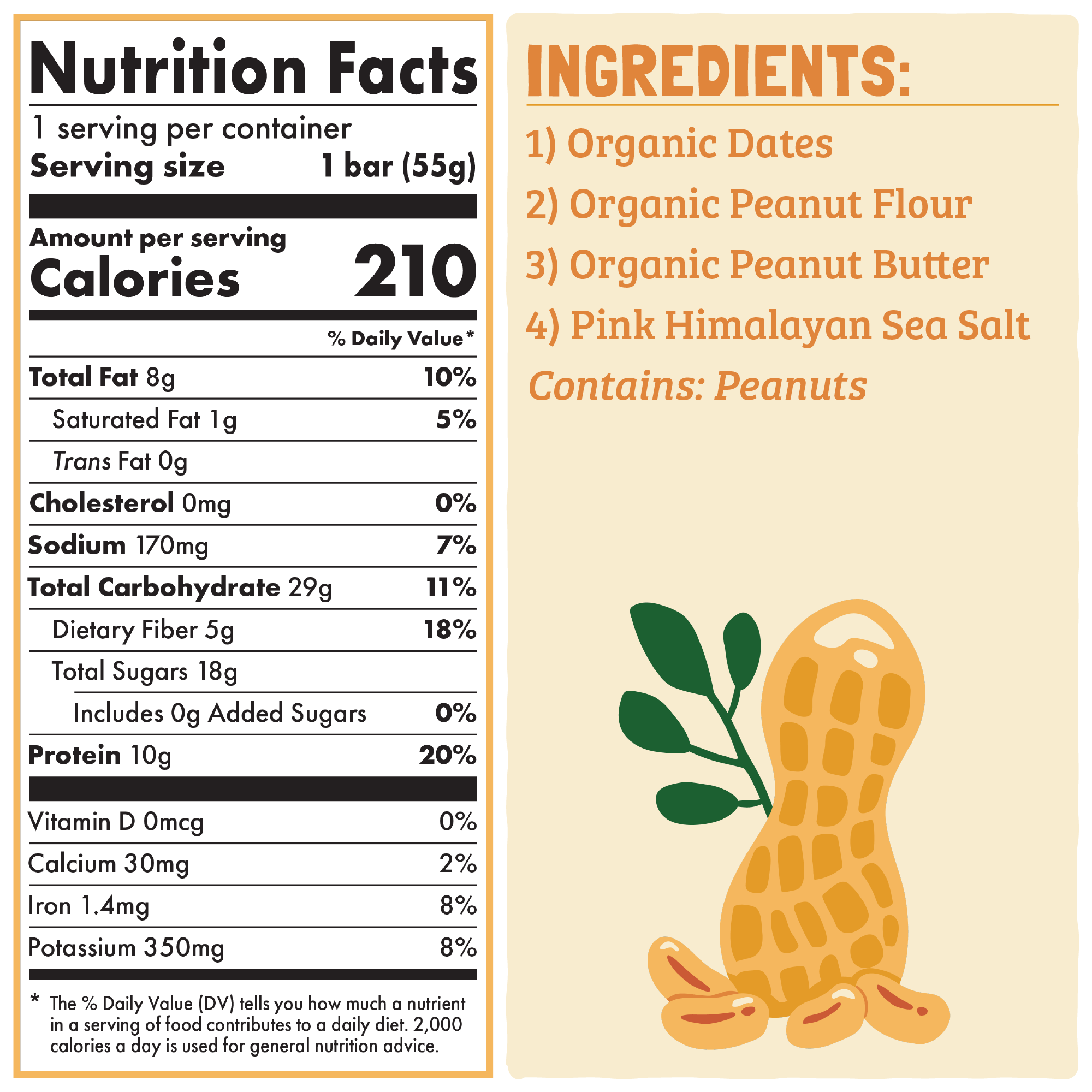 Skout Organic Peanut Butter Protein Bar | Kids | Snack Bar