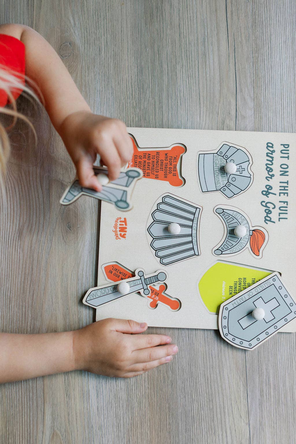 Armor of God Wood Puzzle with Scripture