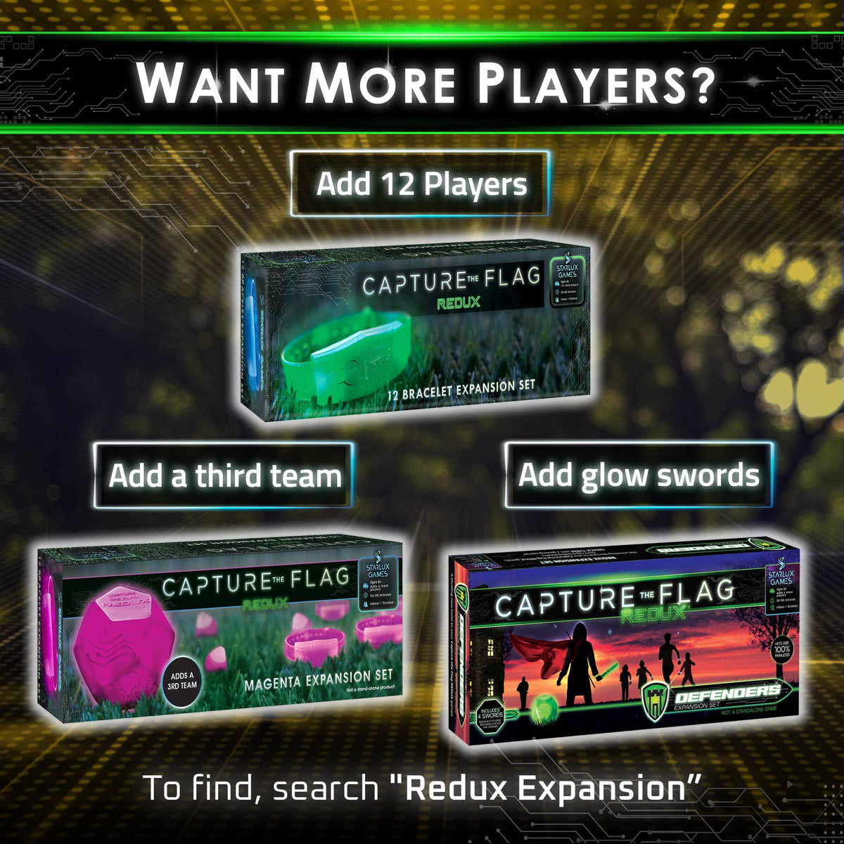 Capture the Flag REDUX - A Glow in the Dark Outdoor Game