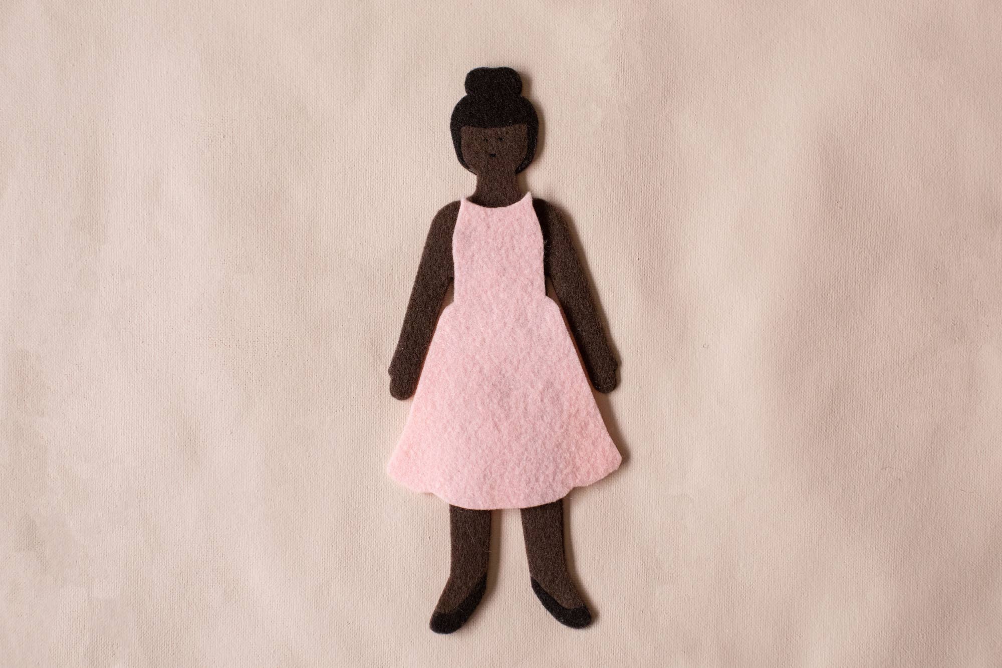 Felt Doll - Starter Girl in Cocoa