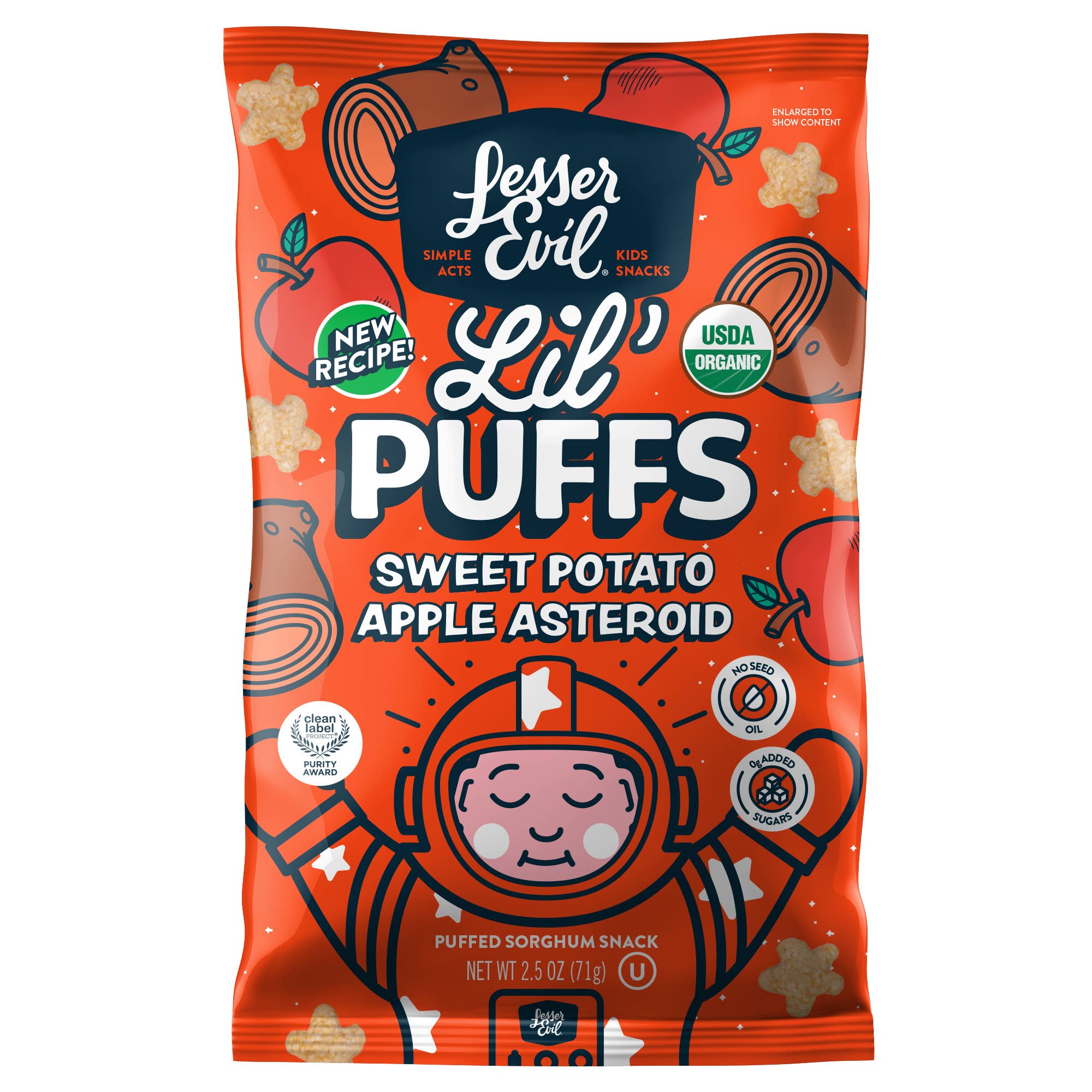 Lil' Puffs, Sweet Potato Apple Asteroid, 2.5oz
