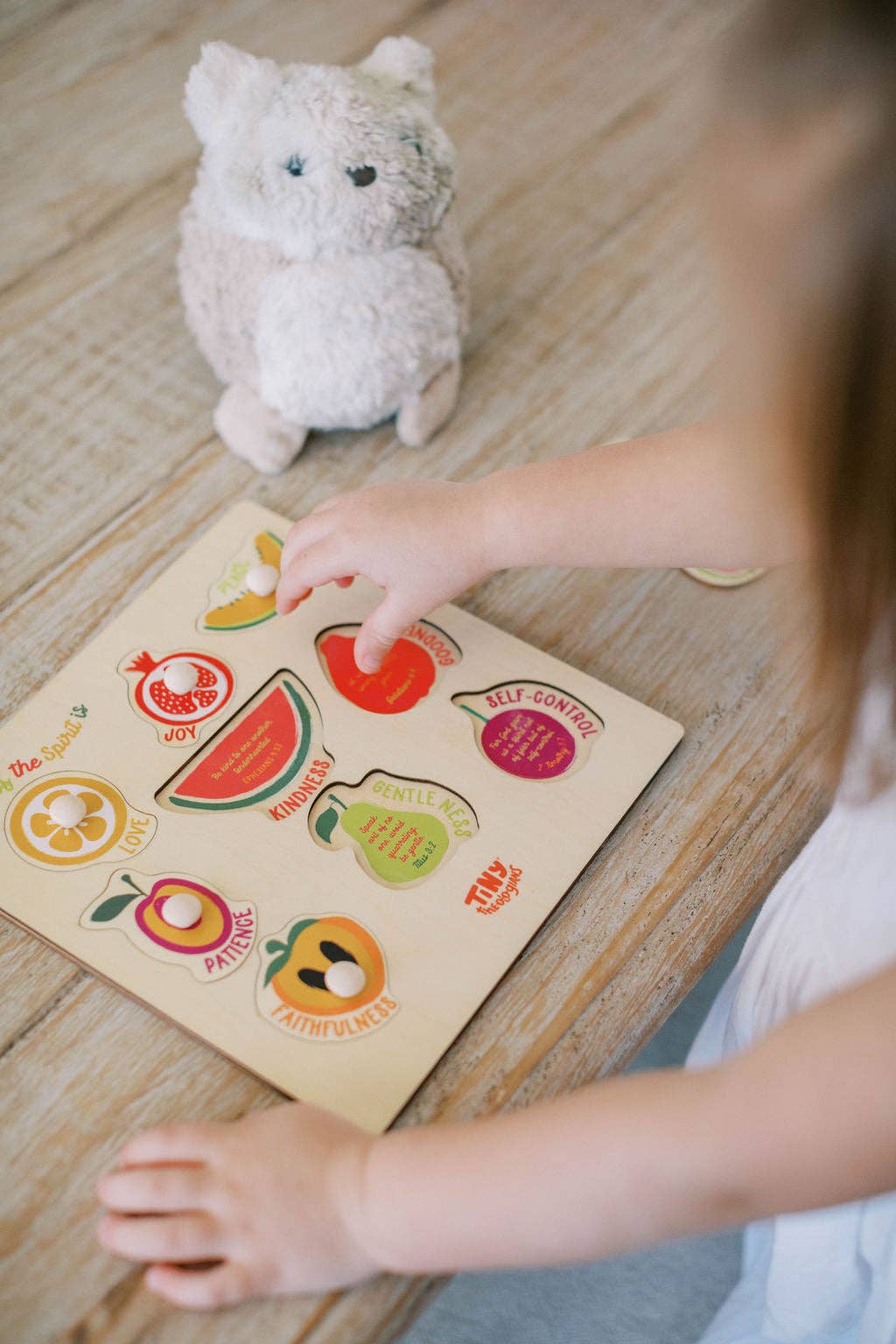 Fruit of the Spirit Wood Puzzle with Scripture