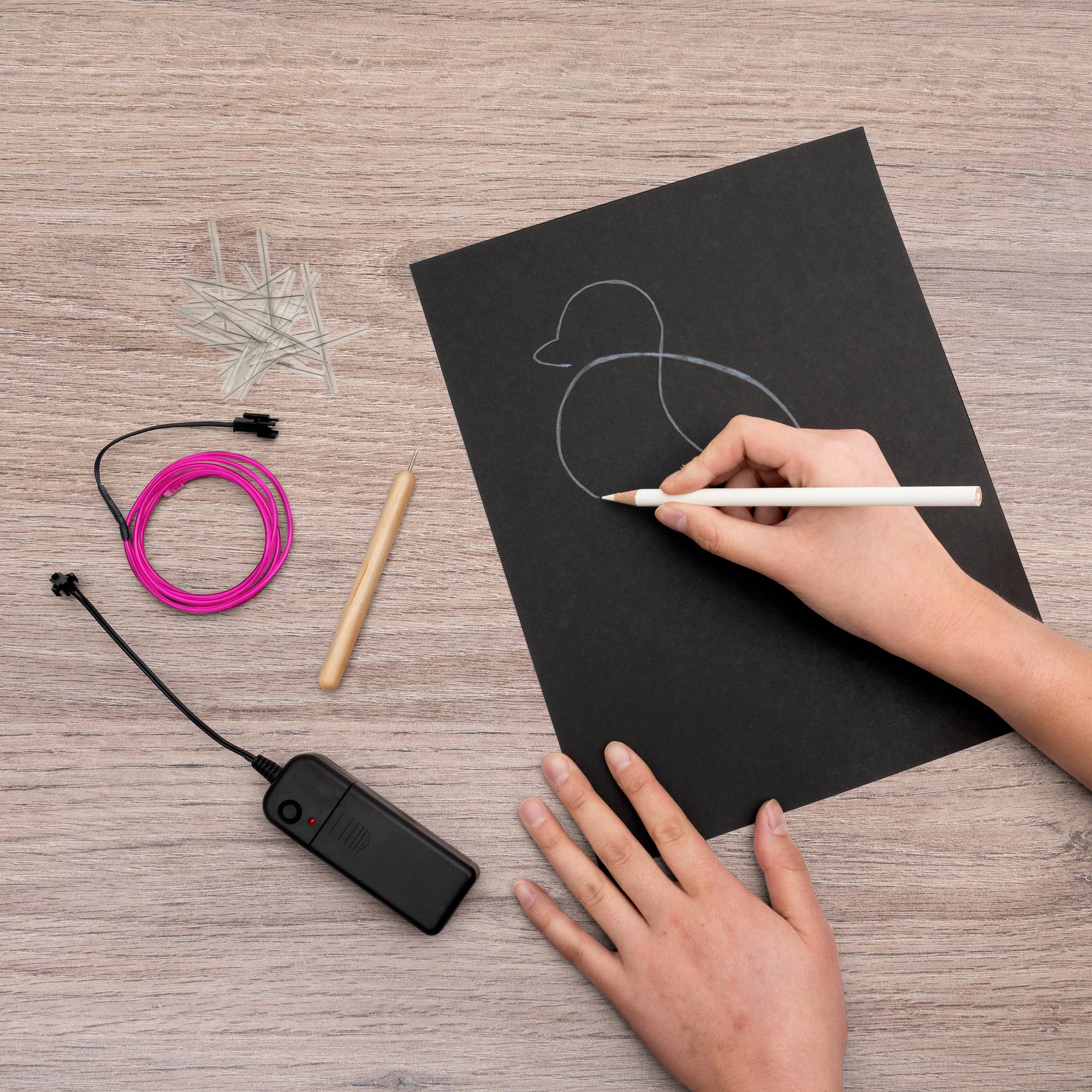 Light-Up Wire Art - DIY Neon Sign Craft Kit